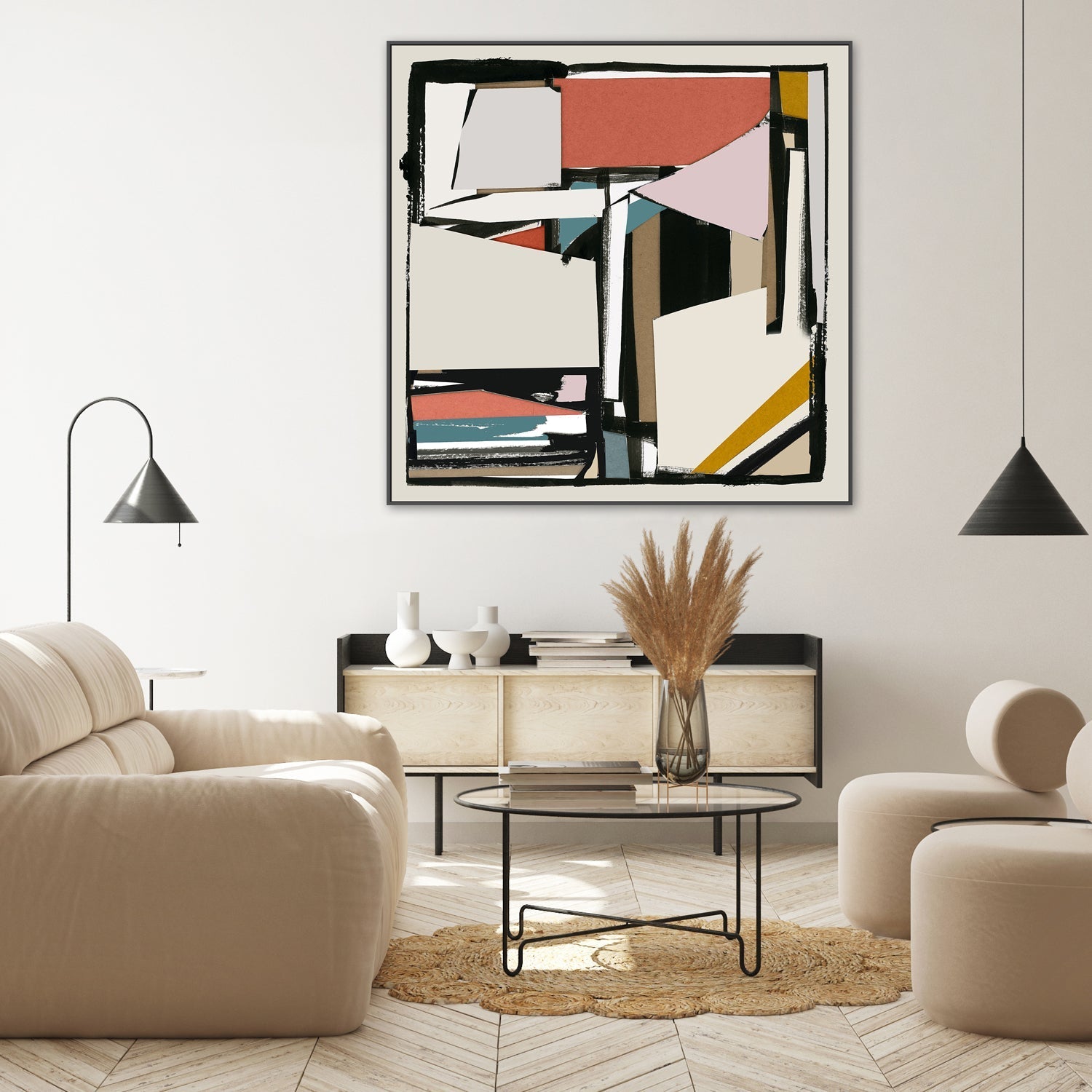 wall-art-print-canvas-poster-framed-C Black and Tan , Style C, By Cartissi , By cartissi , By cartissi-2