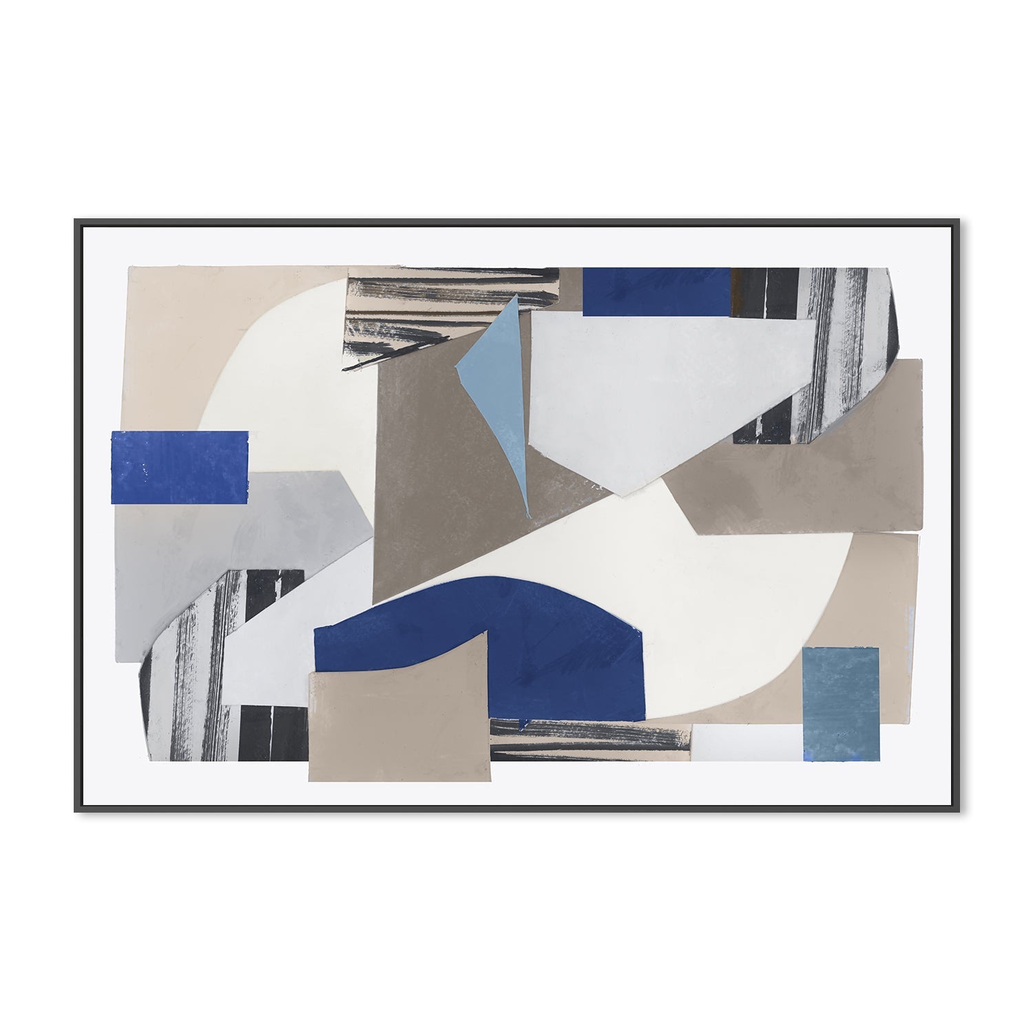 wall-art-print-canvas-poster-framed-C Blue Green Abstract Jugs , By Cartissi , By cartissi-3