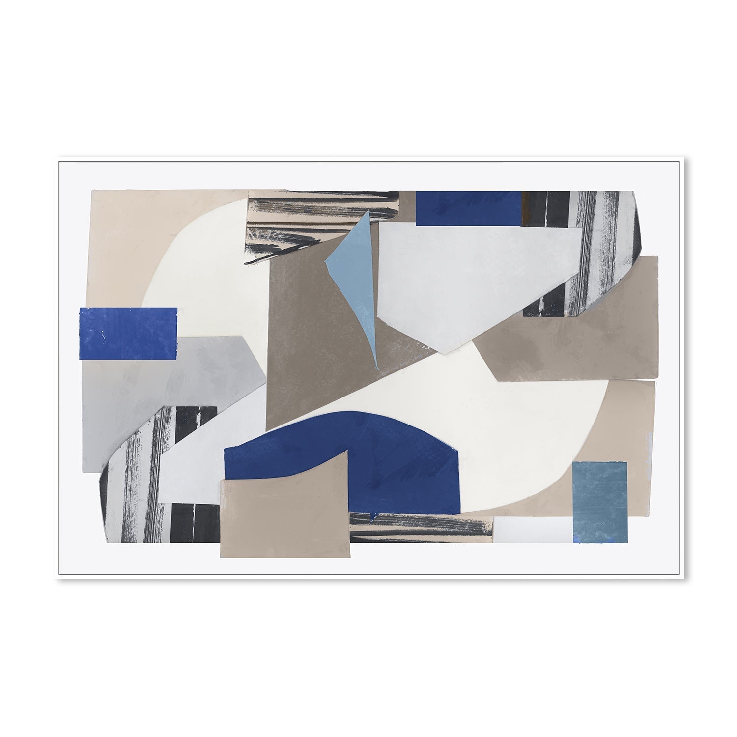 wall-art-print-canvas-poster-framed-C Blue Green Abstract Jugs , By Cartissi , By cartissi-5