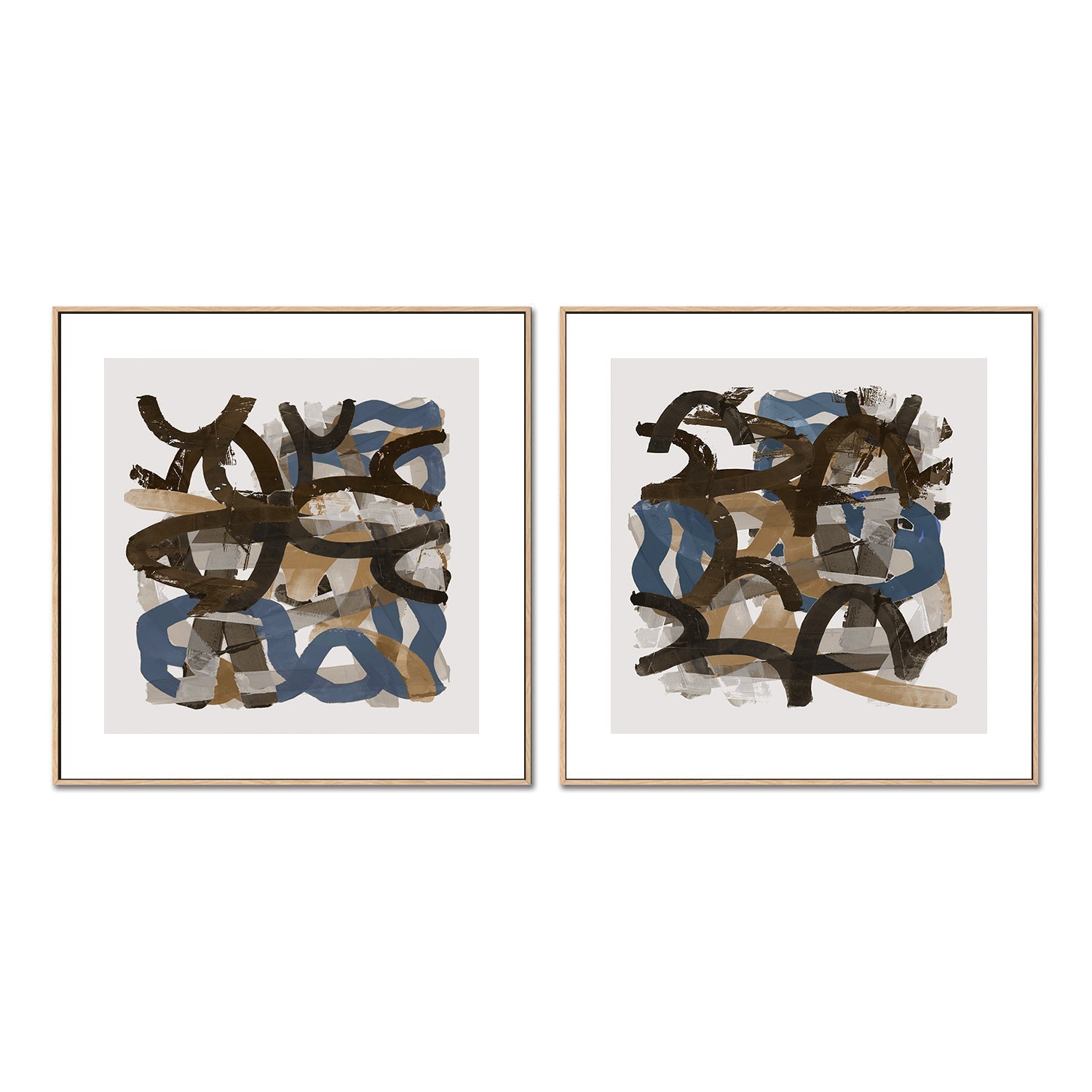 wall-art-print-canvas-poster-framed-C Radiant Retro , Style A & B, Set Of 2 , By Cartissi , By cartissi-5