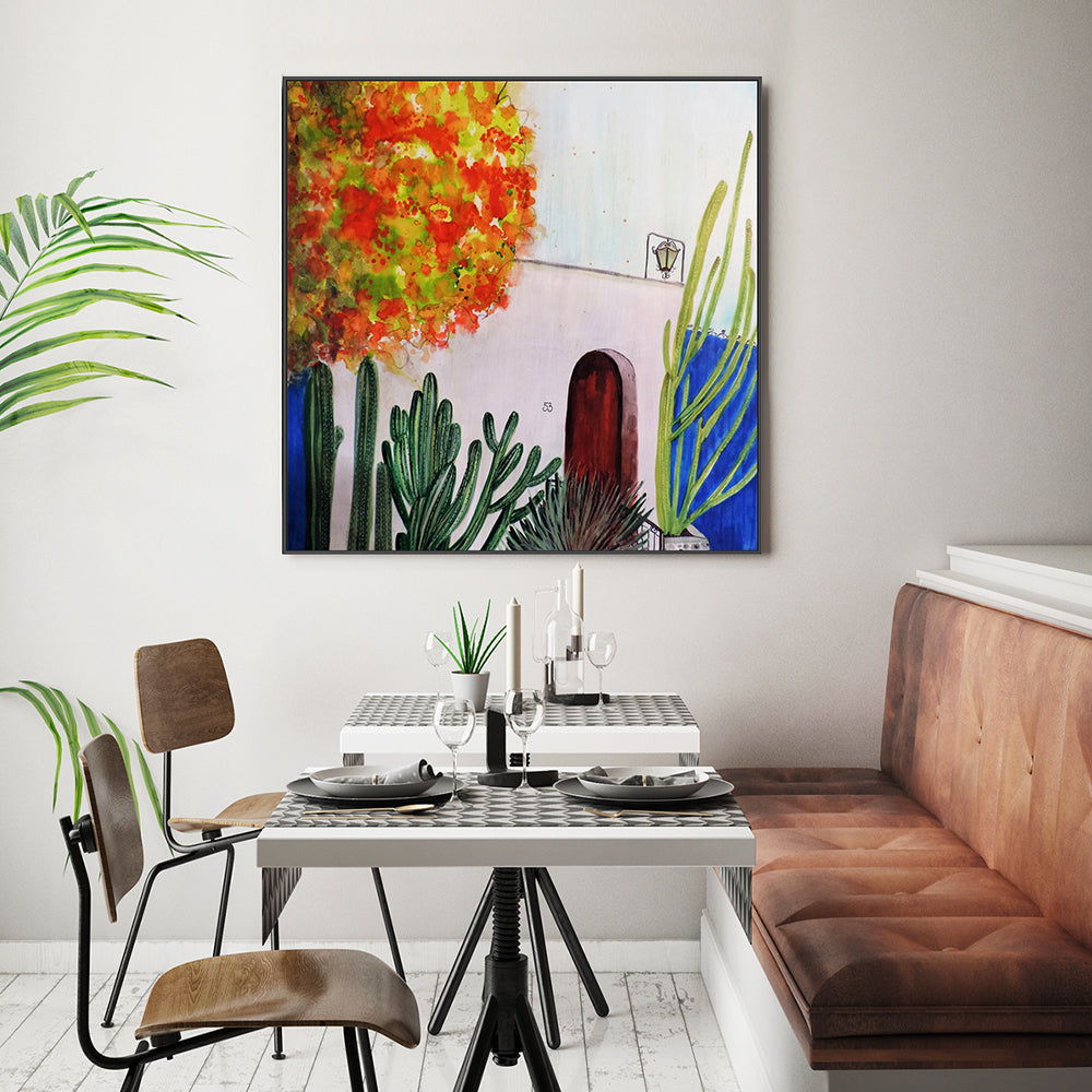 wall-art-print-canvas-poster-framed-Cactus Garden-by-Sylvie Demers-Gioia Wall Art
