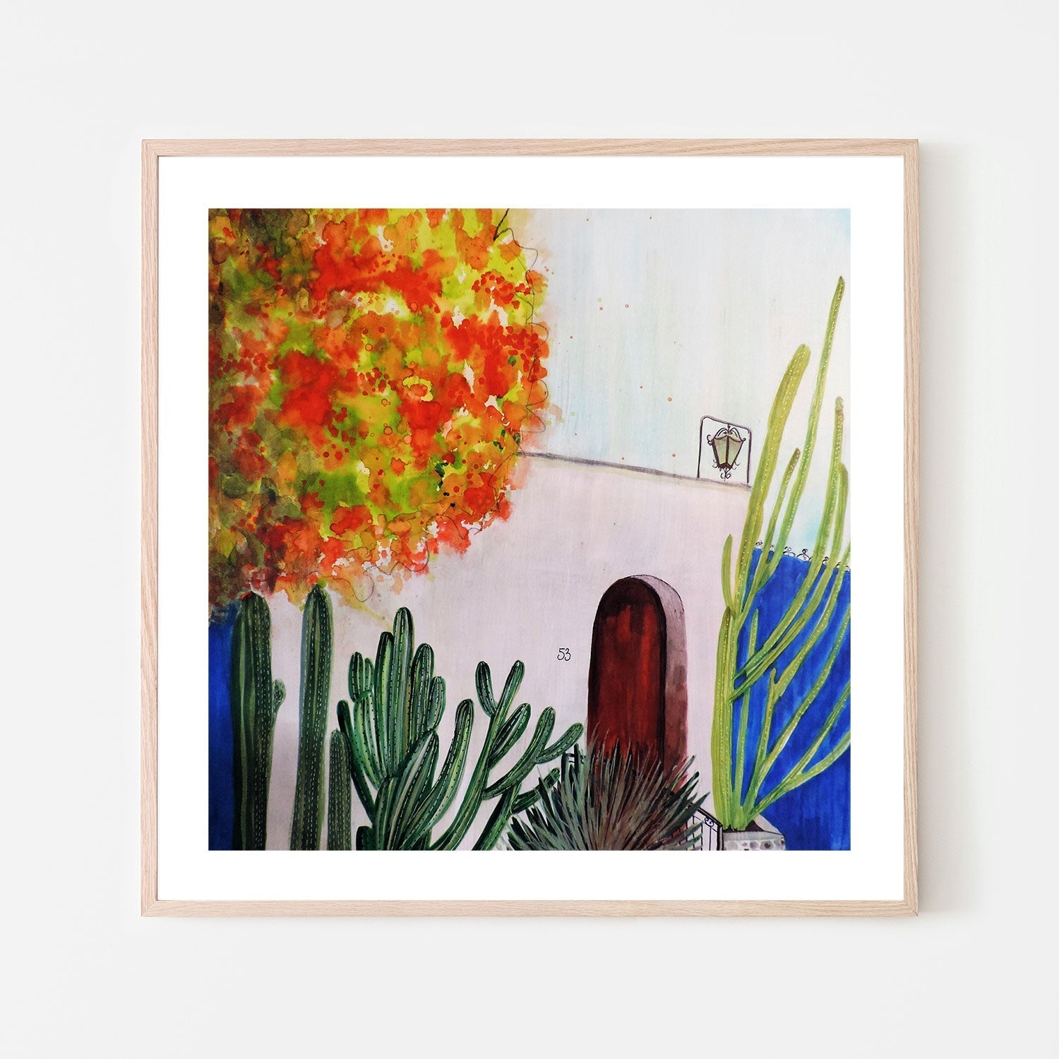 wall-art-print-canvas-poster-framed-Cactus Garden-by-Sylvie Demers-Gioia Wall Art