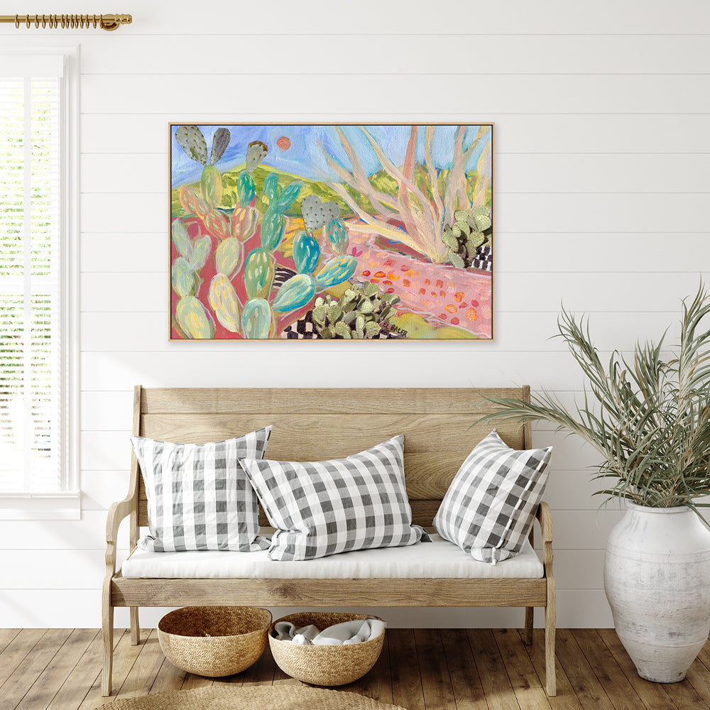 wall-art-print-canvas-poster-framed-Cactus Land , By Eleanor Baker-2