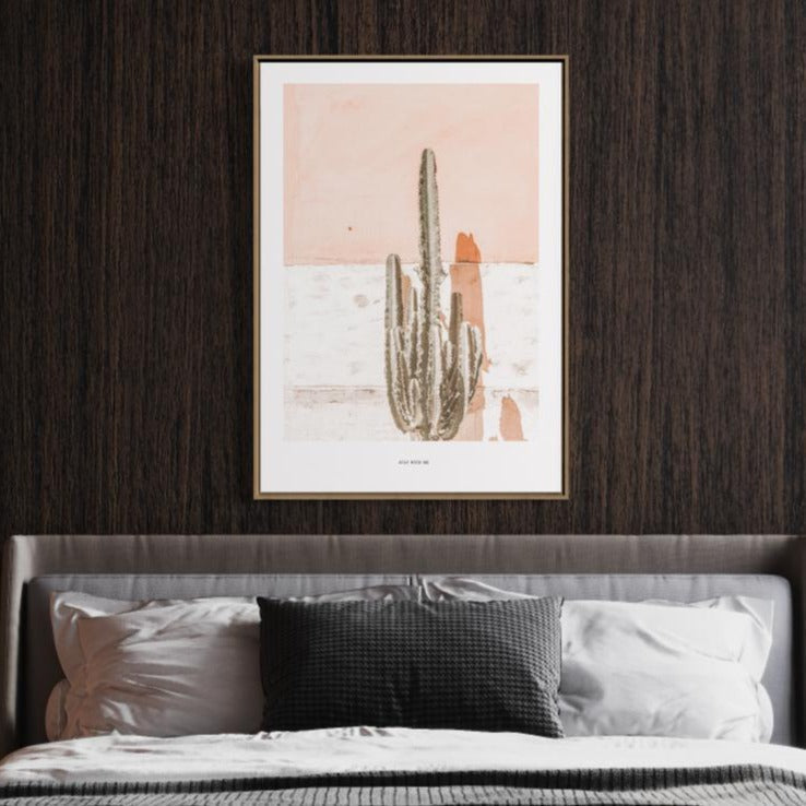 wall-art-print-canvas-poster-framed-Cactus, Soft Tone-by-Gioia Wall Art-Gioia Wall Art