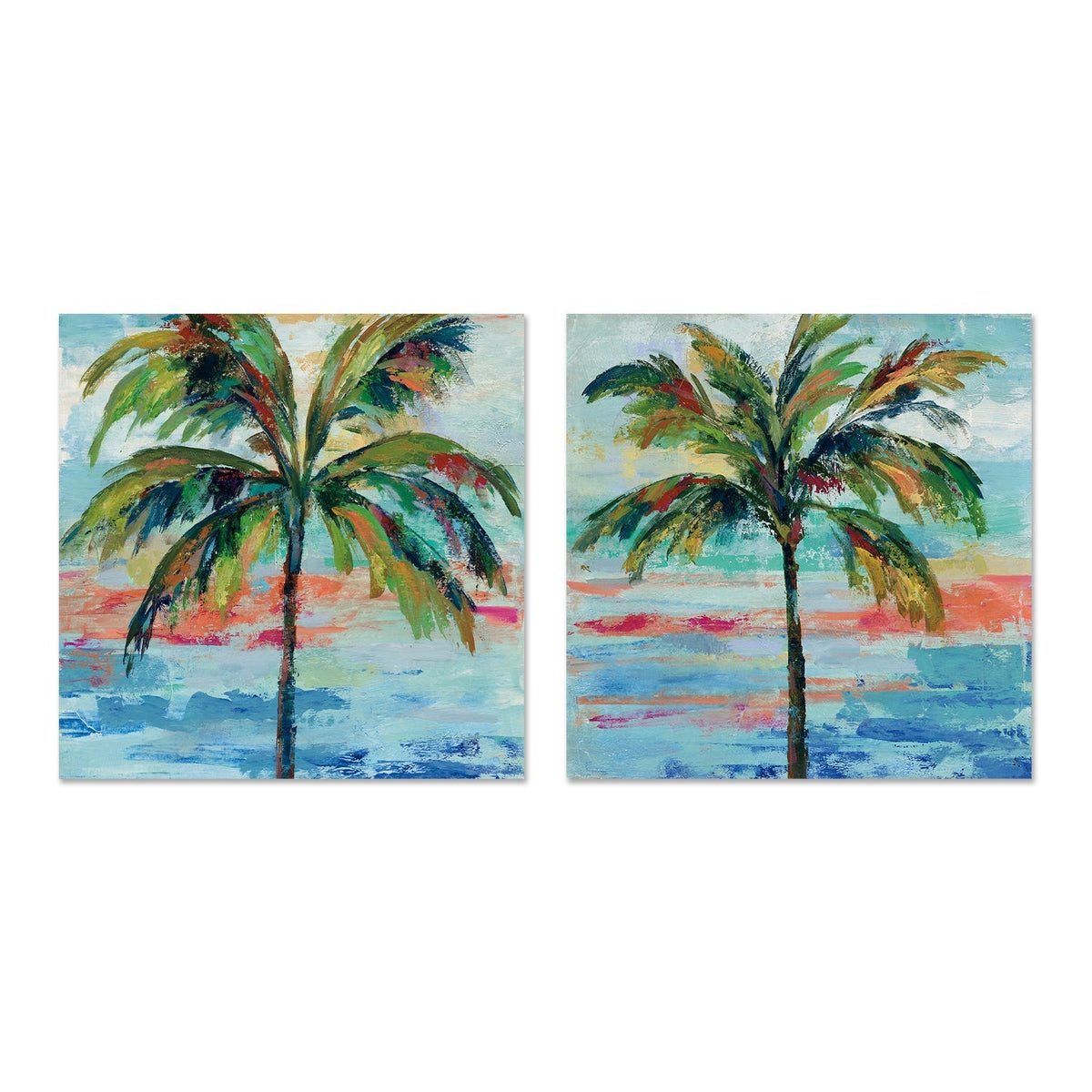 wall-art-print-canvas-poster-framed-California Palm, Style A & B, Set Of 2 , By Silvia Vassileva-GIOIA-WALL-ART