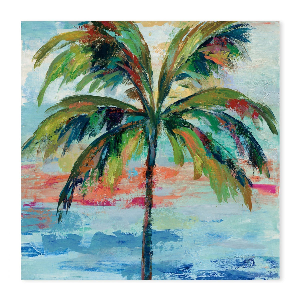 wall-art-print-canvas-poster-framed-California Palm, Style A & B, Set Of 2 , By Silvia Vassileva-GIOIA-WALL-ART