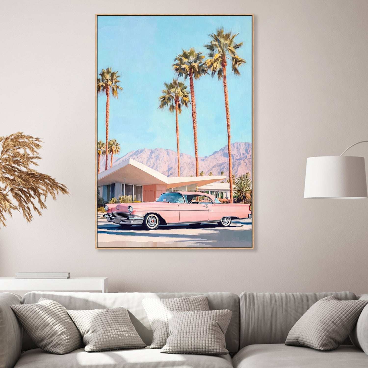 wall-art-print-canvas-poster-framed-California Vintage Car , By Melloi Art Prints-2