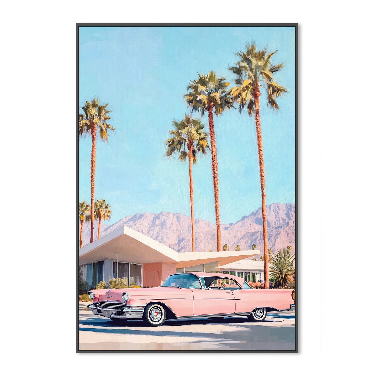 wall-art-print-canvas-poster-framed-California Vintage Car , By Melloi Art Prints-3