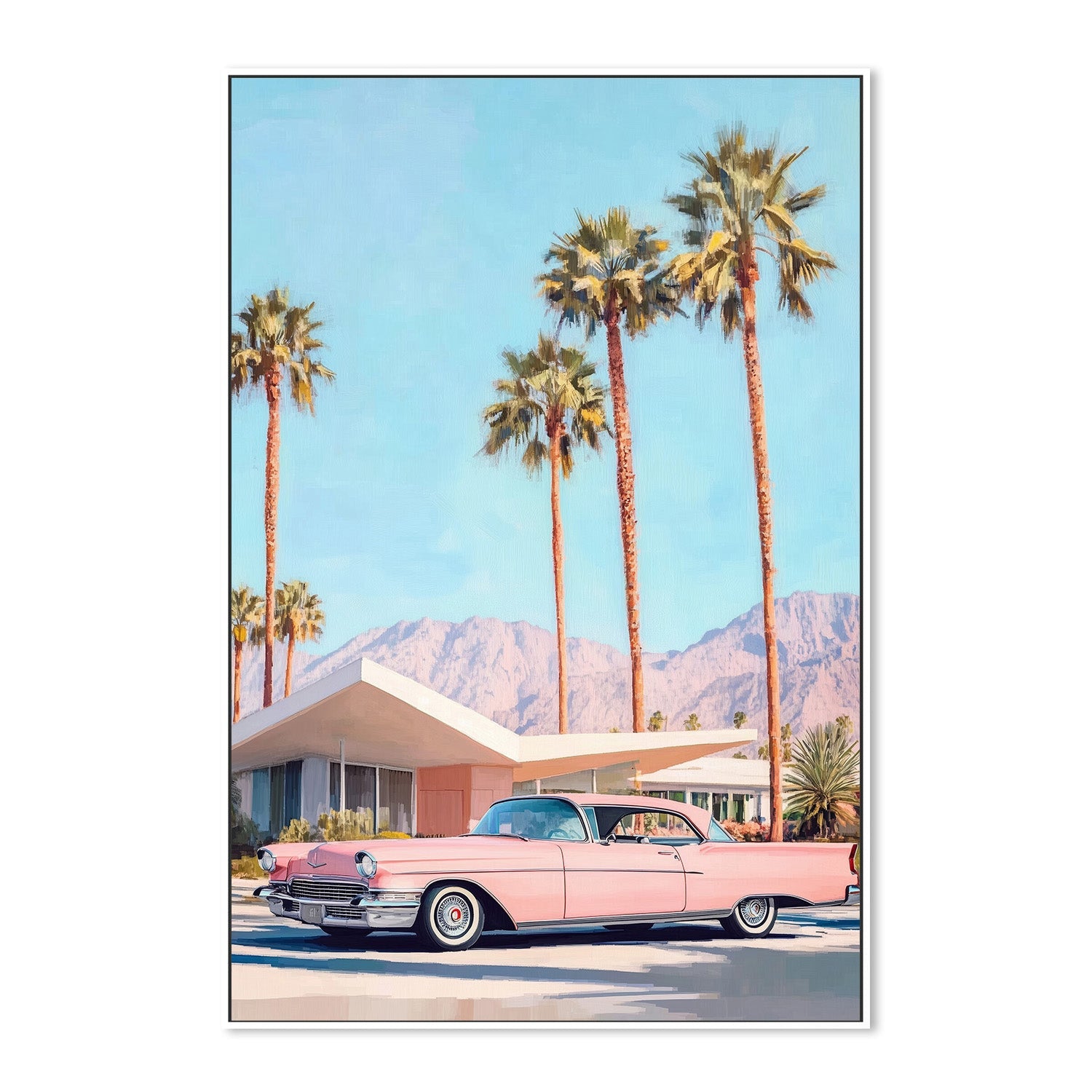 wall-art-print-canvas-poster-framed-California Vintage Car , By Melloi Art Prints-5