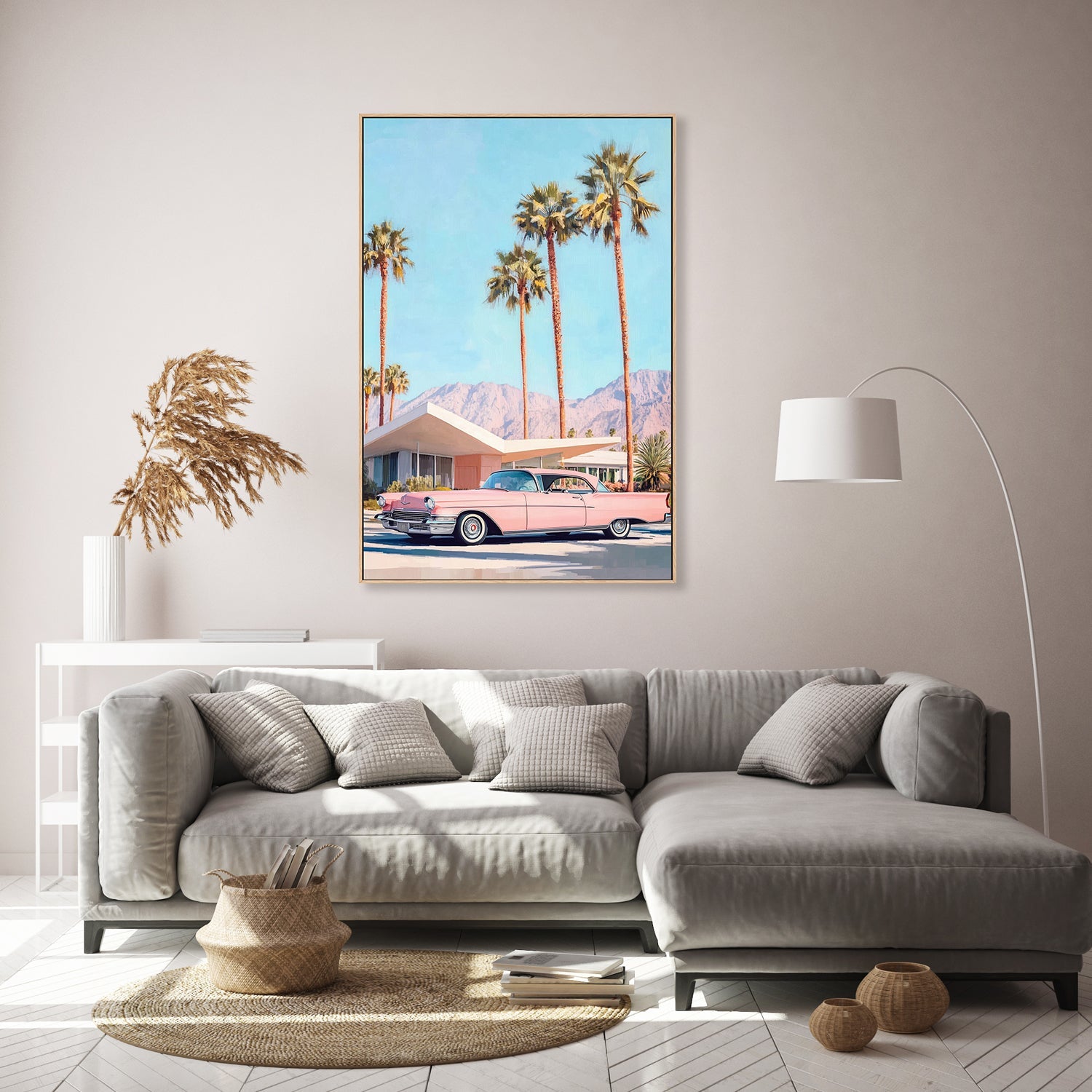 wall-art-print-canvas-poster-framed-California Vintage Car , By Melloi Art Prints-7
