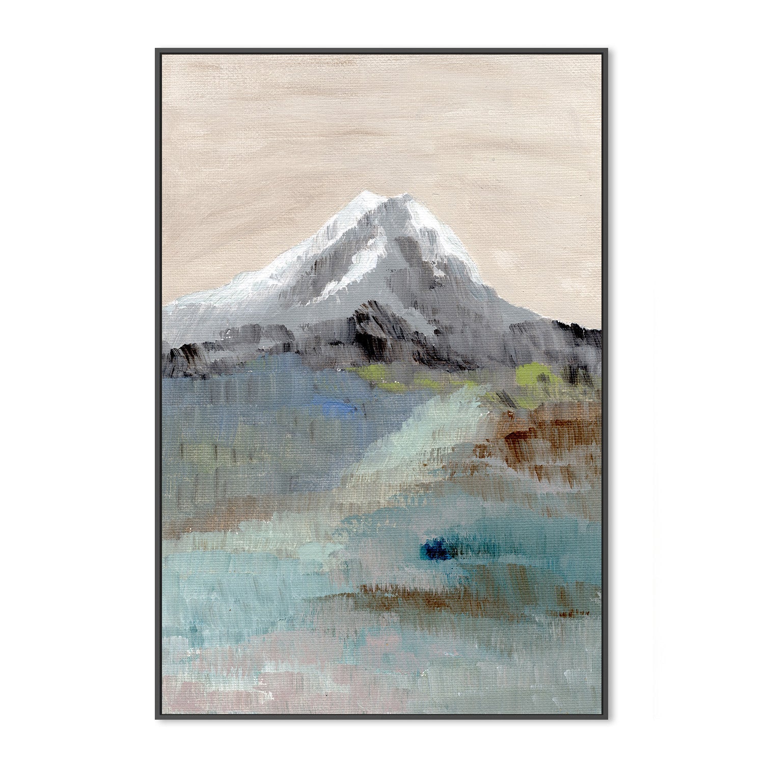 wall-art-print-canvas-poster-framed-Calm Mountainscape , By Nikita Jariwala-3