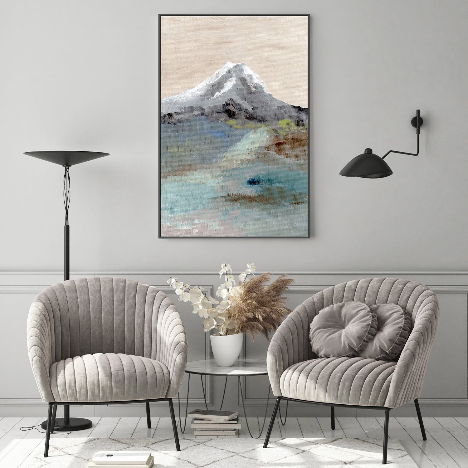 wall-art-print-canvas-poster-framed-Calm Mountainscape , By Nikita Jariwala-7
