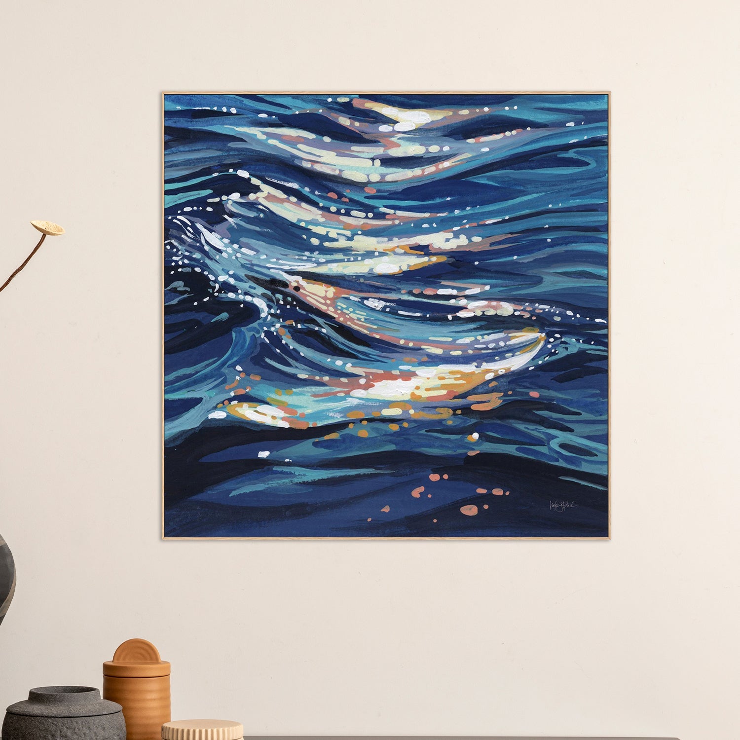 wall-art-print-canvas-poster-framed-Calm Ocean Water-2