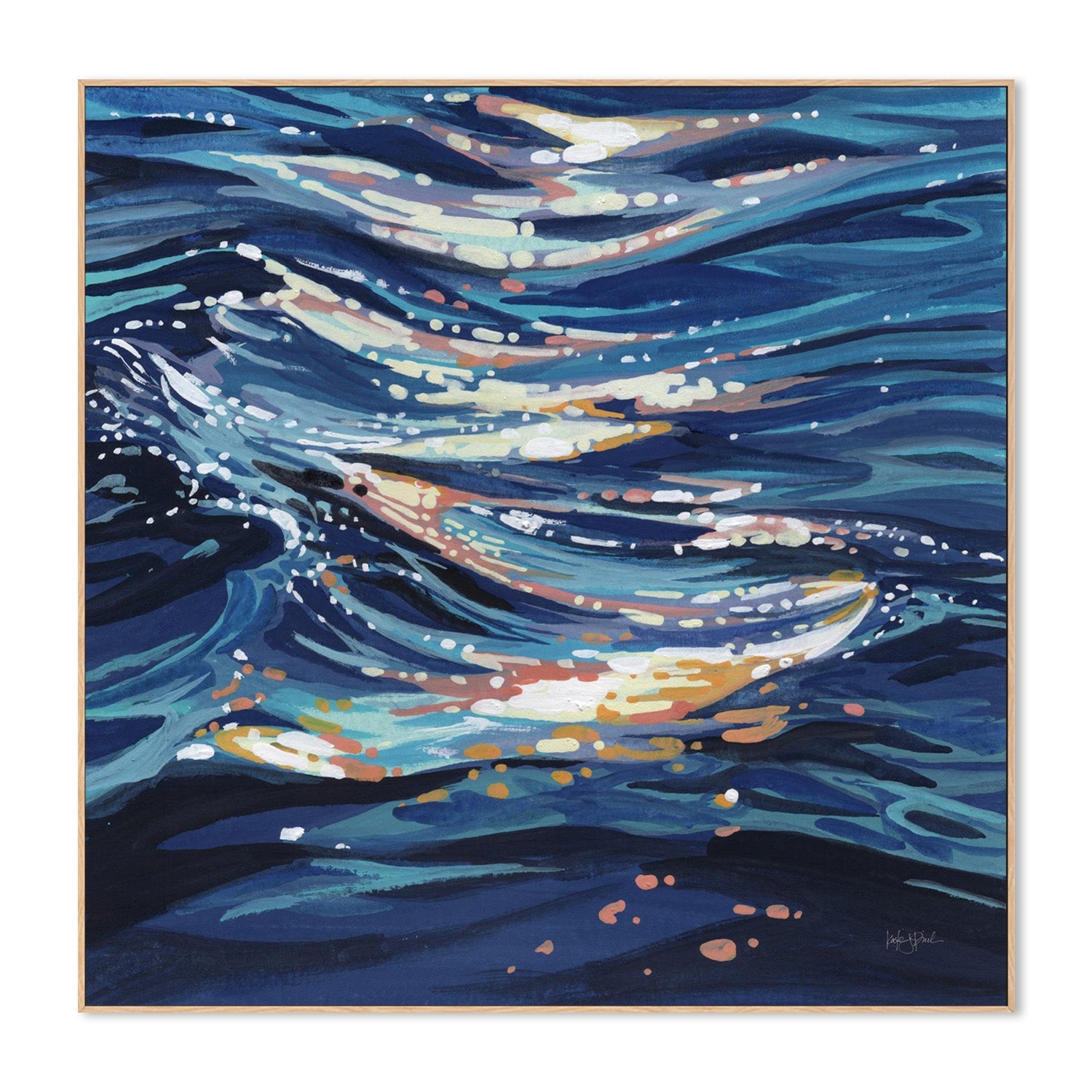 wall-art-print-canvas-poster-framed-Calm Ocean Water-4