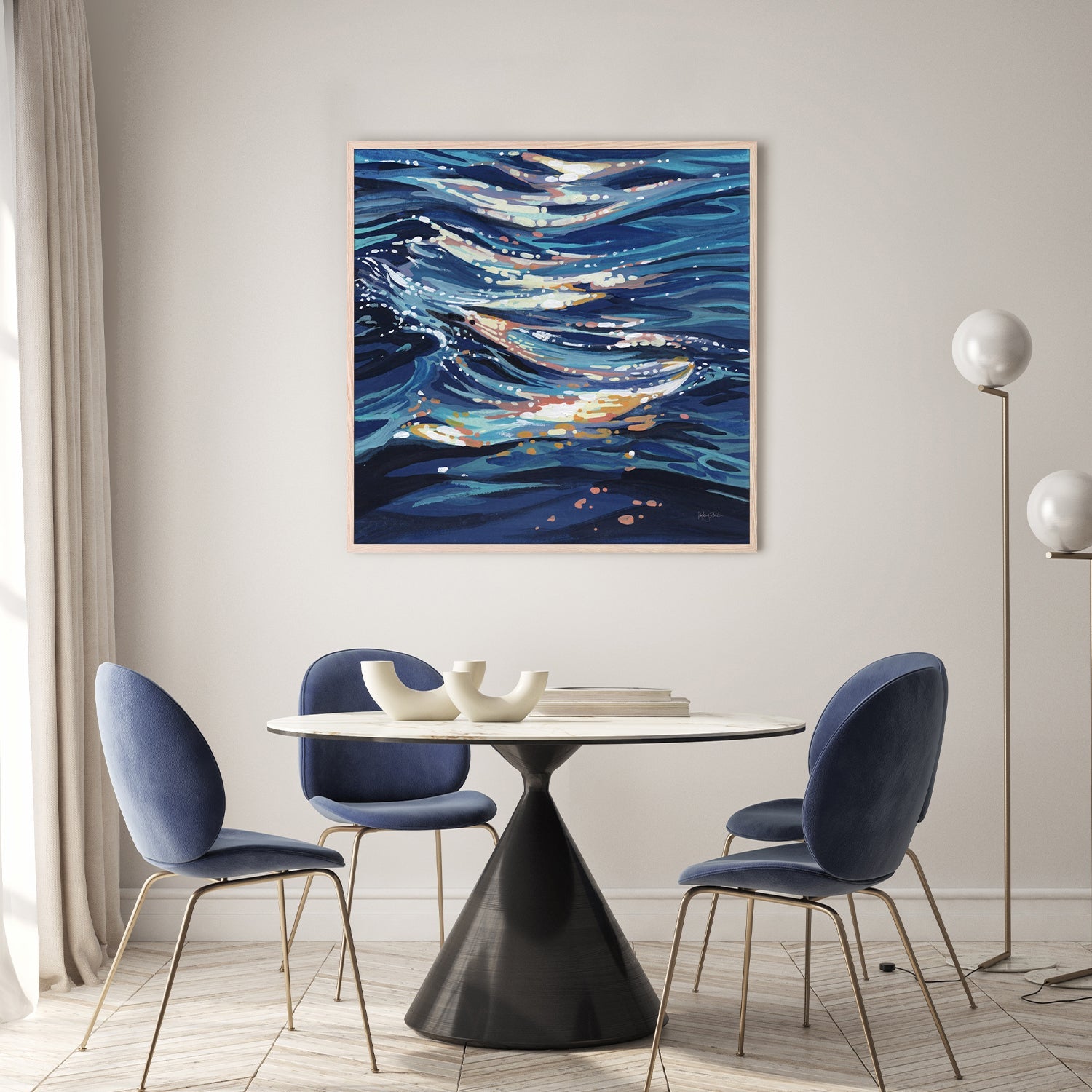 wall-art-print-canvas-poster-framed-Calm Ocean Water-8