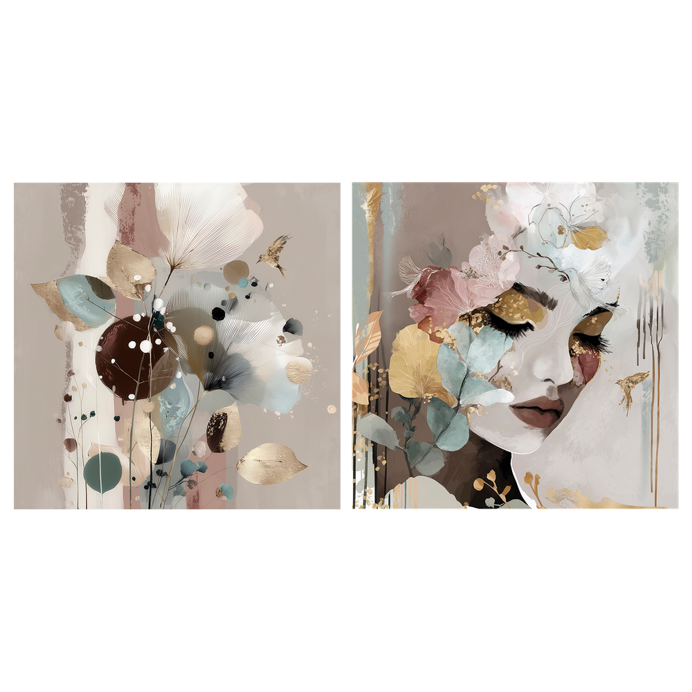 wall-art-print-canvas-poster-framed-Camilla, Left And Right, Set Of 2-1