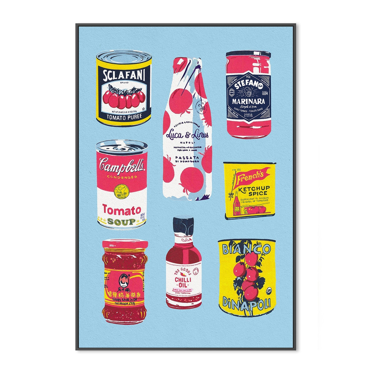 wall-art-print-canvas-poster-framed-Canned Tomatoes-3