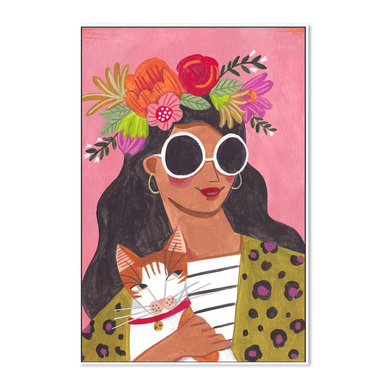 wall-art-print-canvas-poster-framed-Cat Lady-5