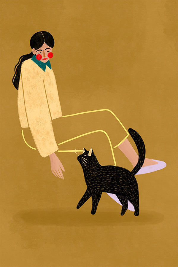wall-art-print-canvas-poster-framed-Cat Mum-1