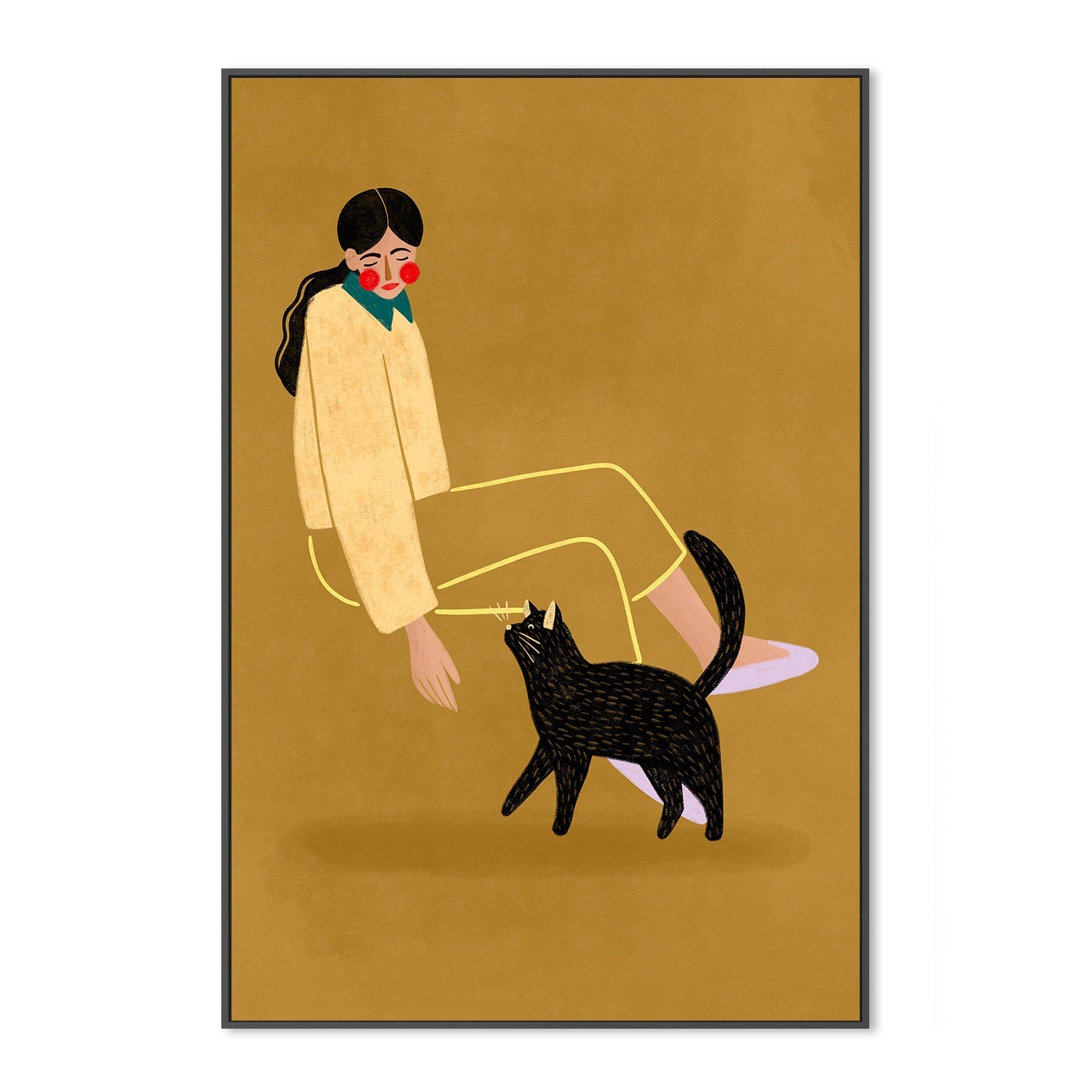 wall-art-print-canvas-poster-framed-Cat Mum-3