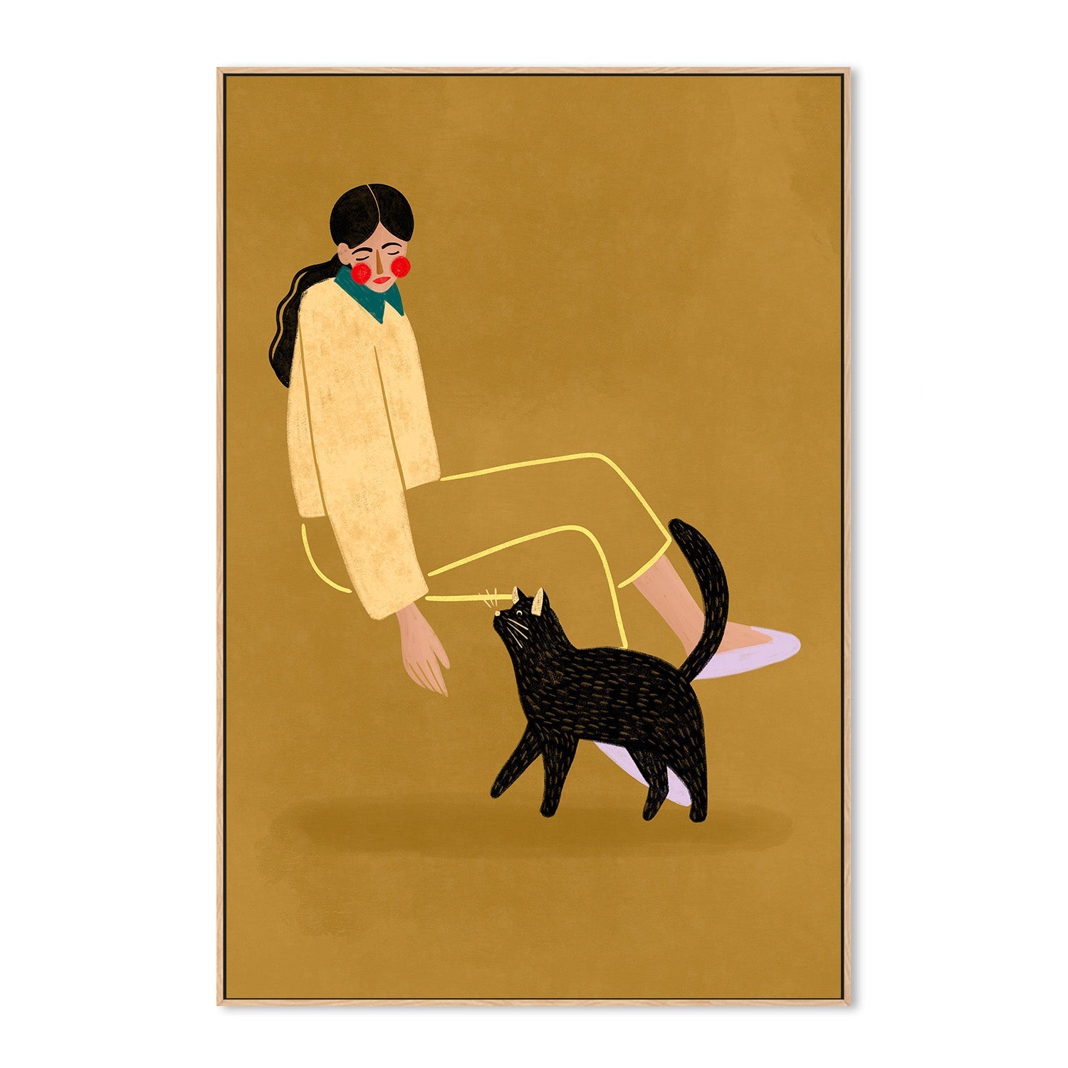 wall-art-print-canvas-poster-framed-Cat Mum-4