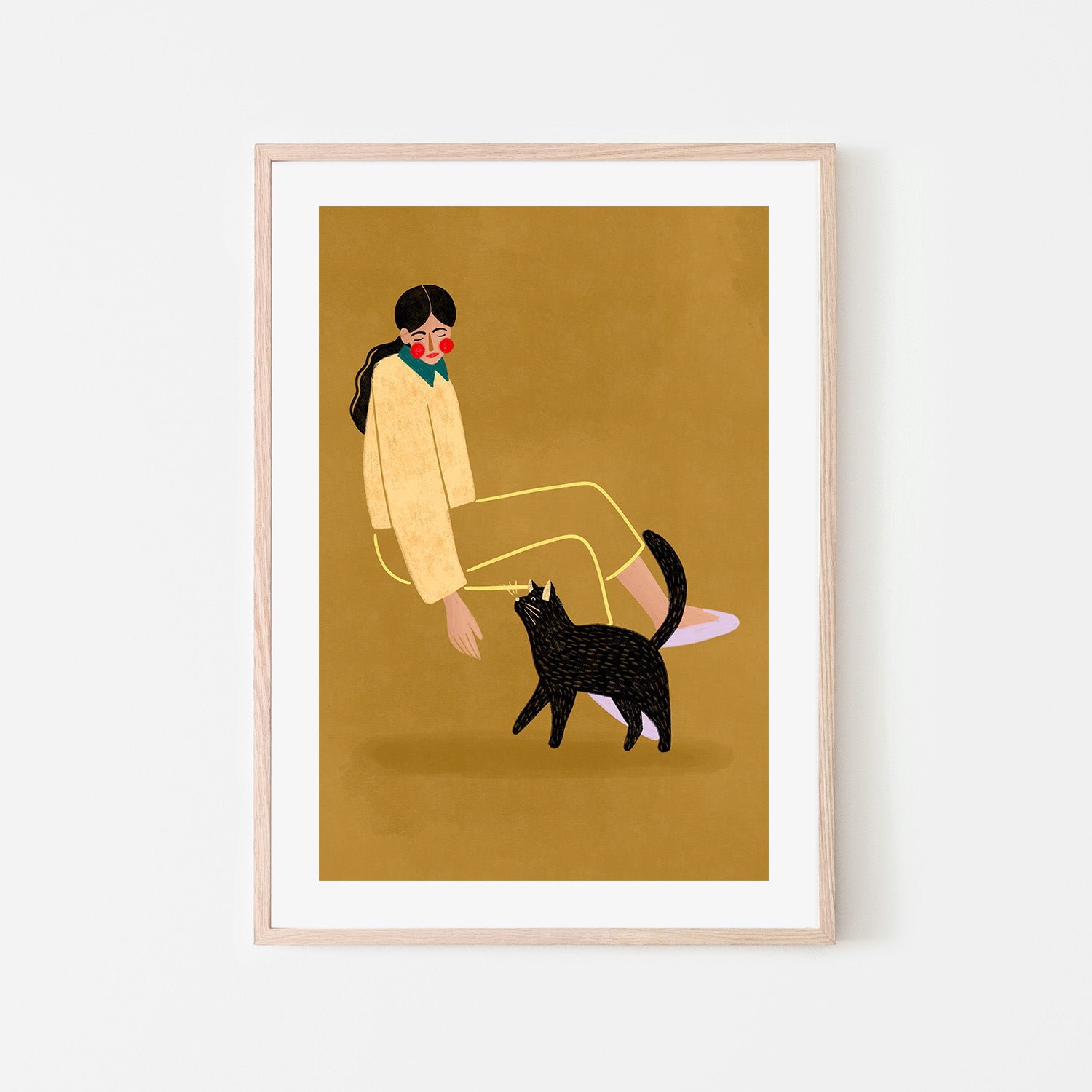 wall-art-print-canvas-poster-framed-Cat Mum-6
