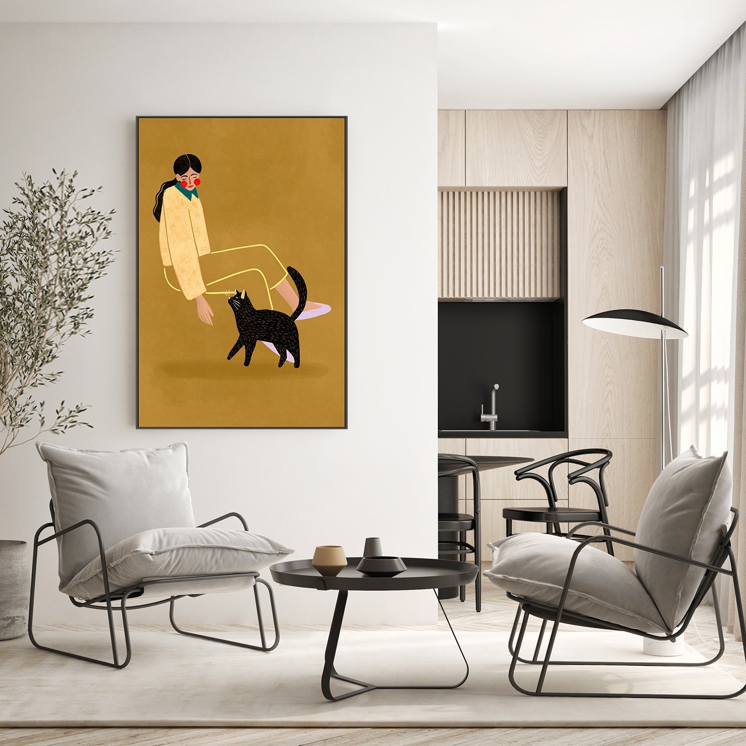 wall-art-print-canvas-poster-framed-Cat Mum-7