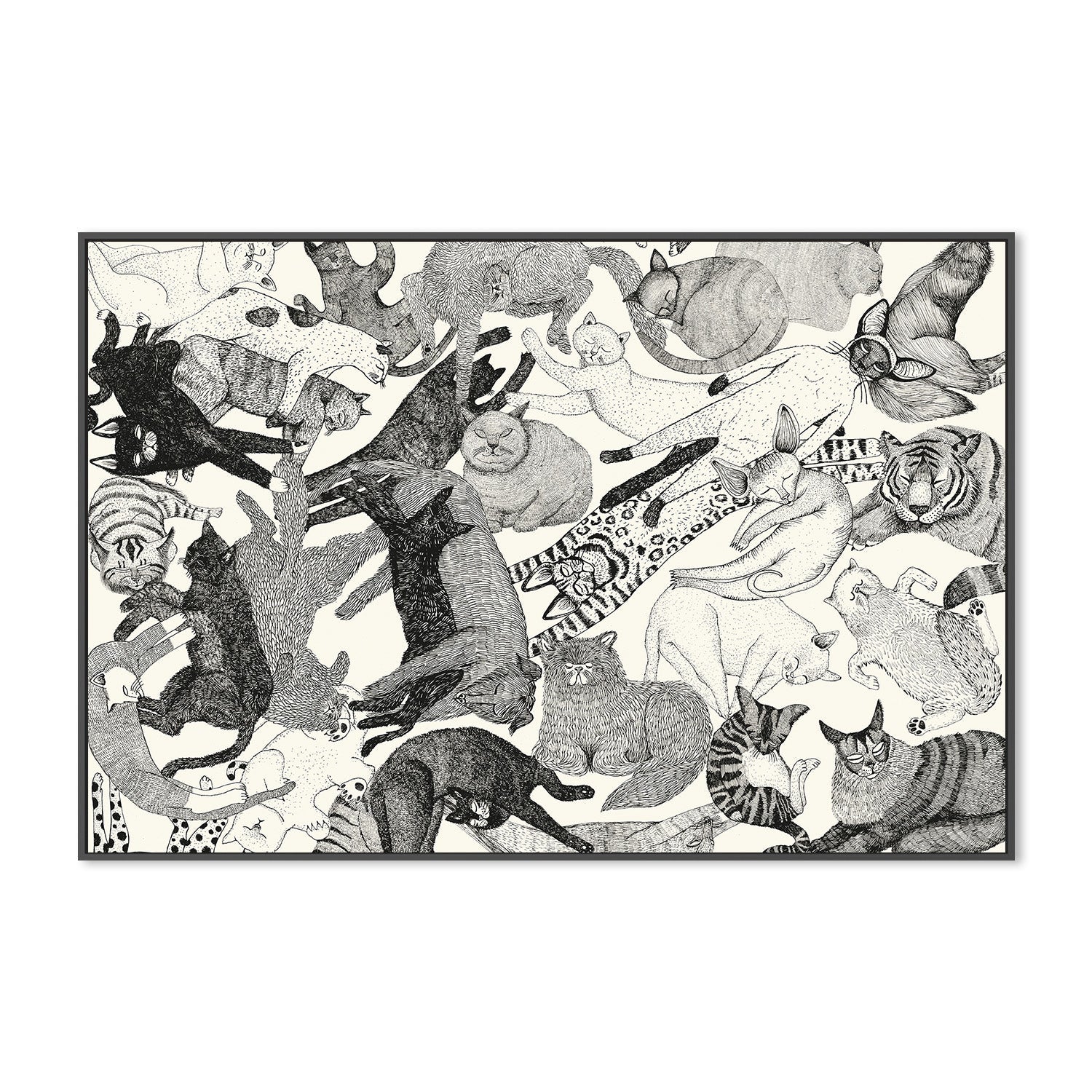 wall-art-print-canvas-poster-framed-Cats-3