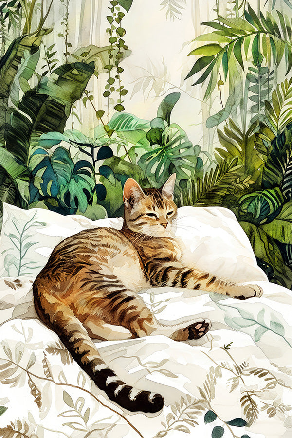 wall-art-print-canvas-poster-framed-Cats Life-1