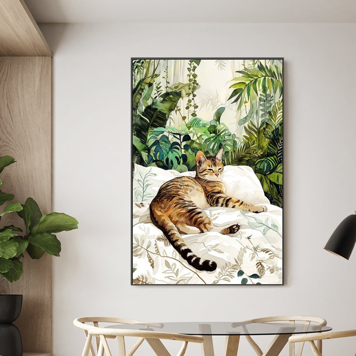 wall-art-print-canvas-poster-framed-Cats Life-2