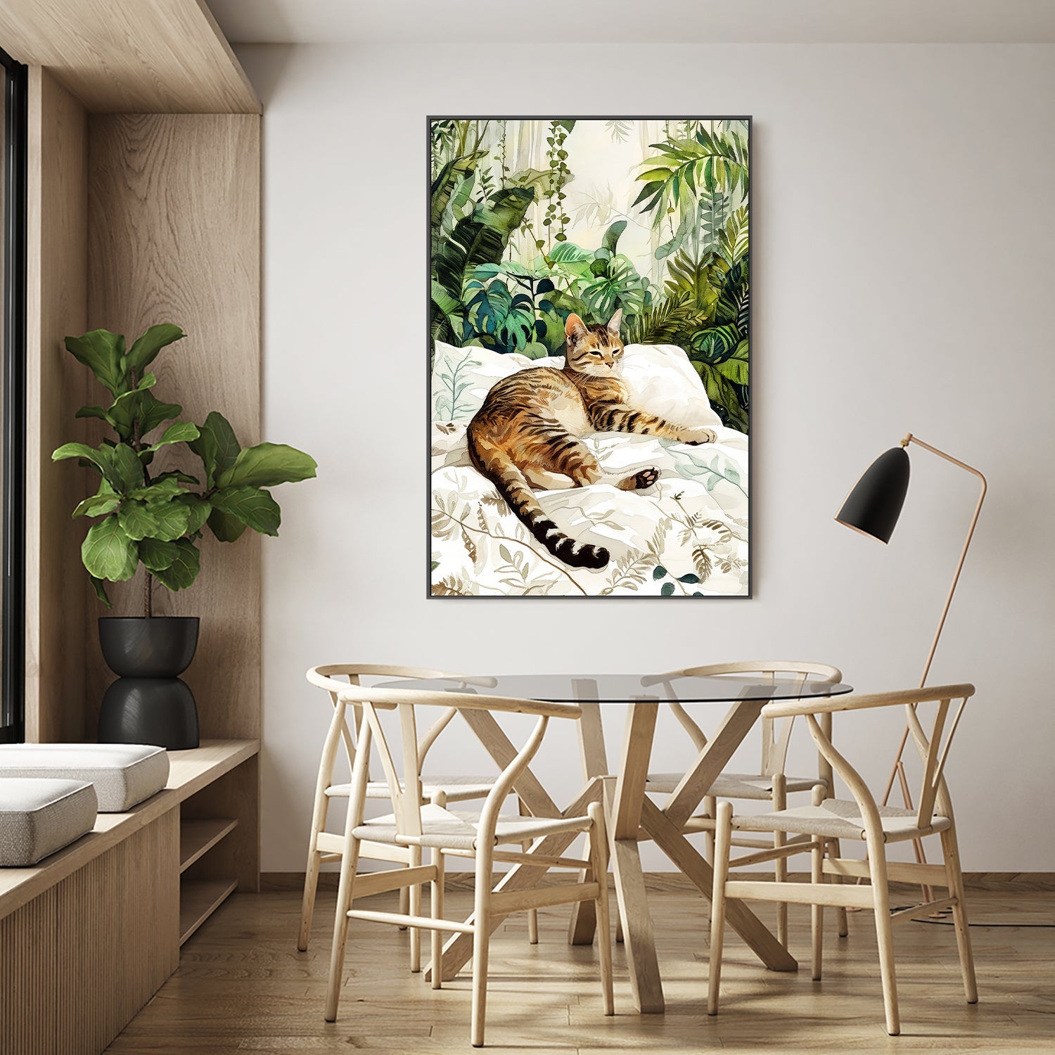 wall-art-print-canvas-poster-framed-Cats Life-7