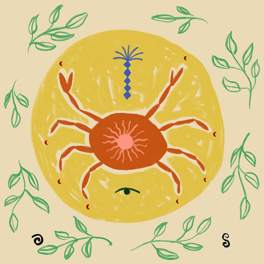 wall-art-print-canvas-poster-framed-Celestial Crab Dance-1
