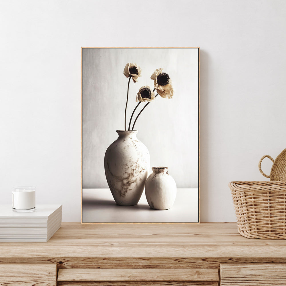 wall-art-print-canvas-poster-framed-Ceramic Vases, Style A , By Treechild-GIOIA-WALL-ART