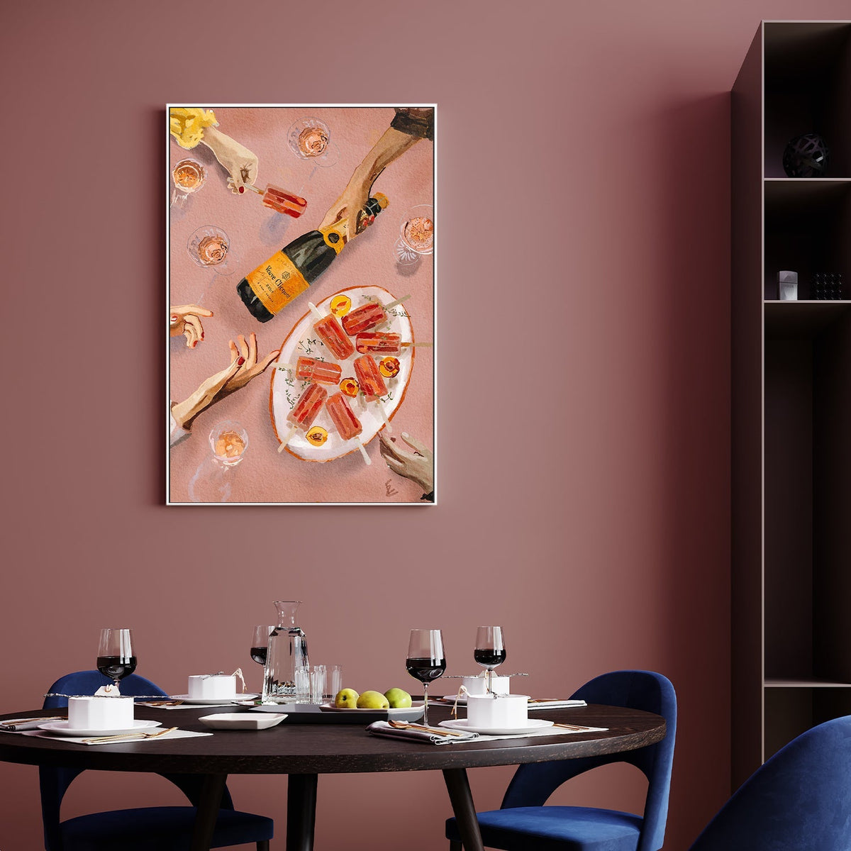 wall-art-print-canvas-poster-framed-Champagne And Icecreams , By Ekaterina Zagorska-2