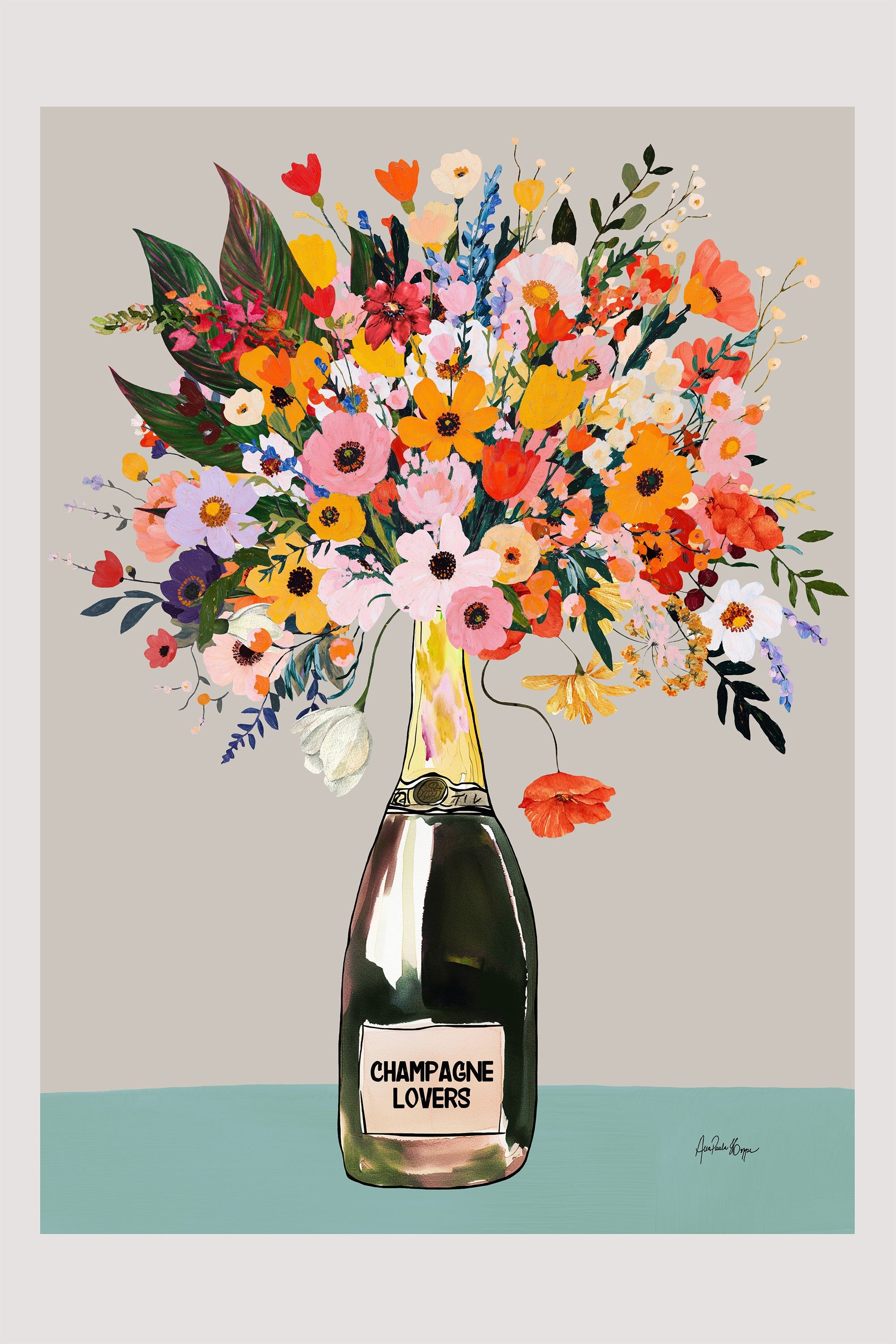 wall-art-print-canvas-poster-framed-champagne lovers-1