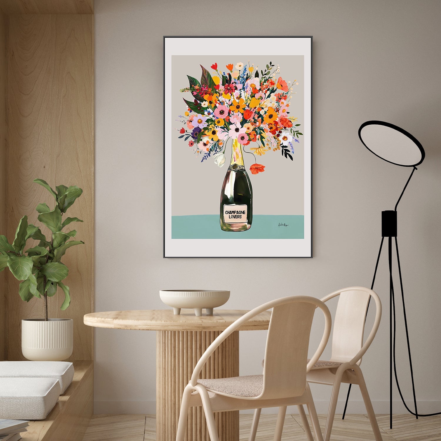 wall-art-print-canvas-poster-framed-champagne lovers-2