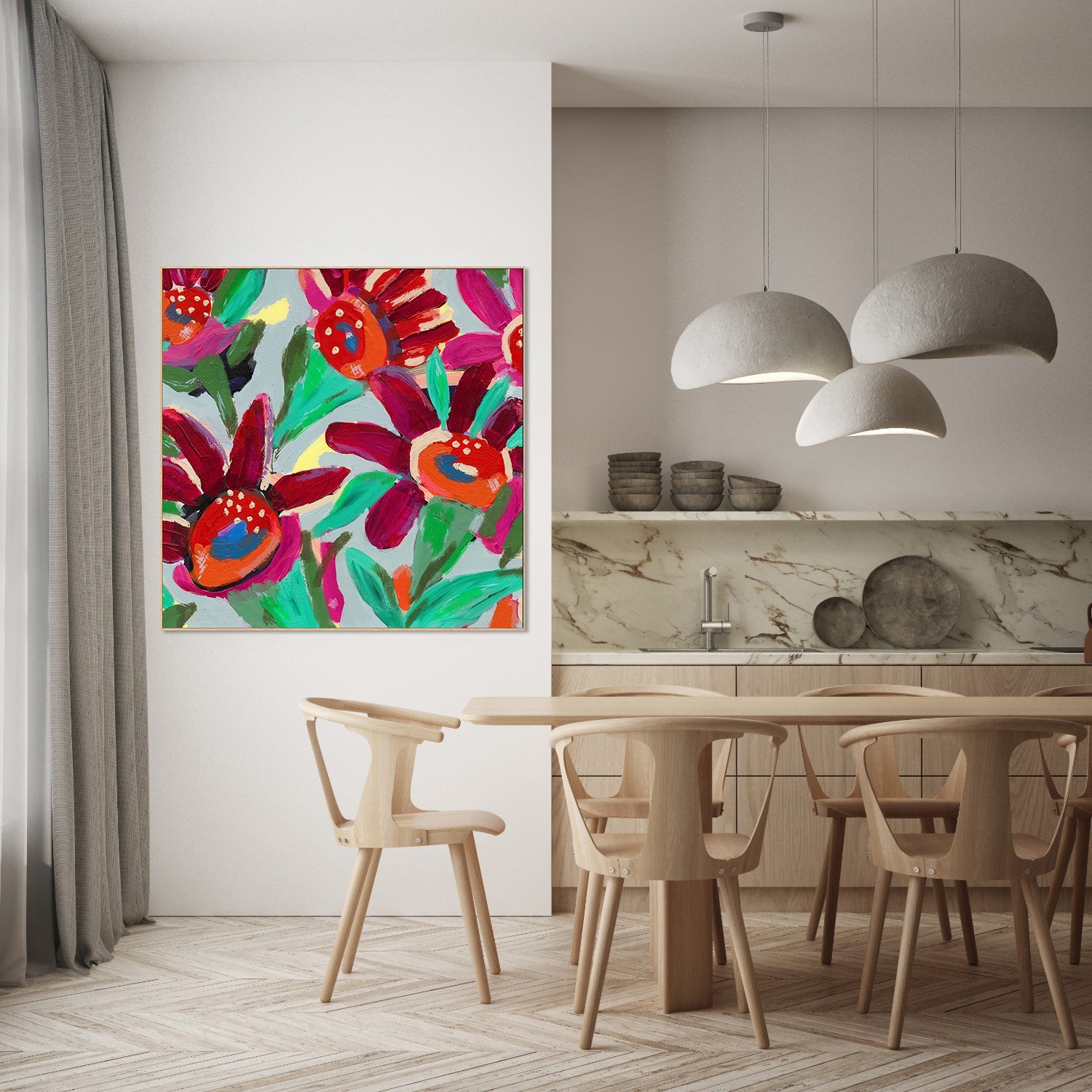 wall-art-print-canvas-poster-framed-Chaos in Bloom-9