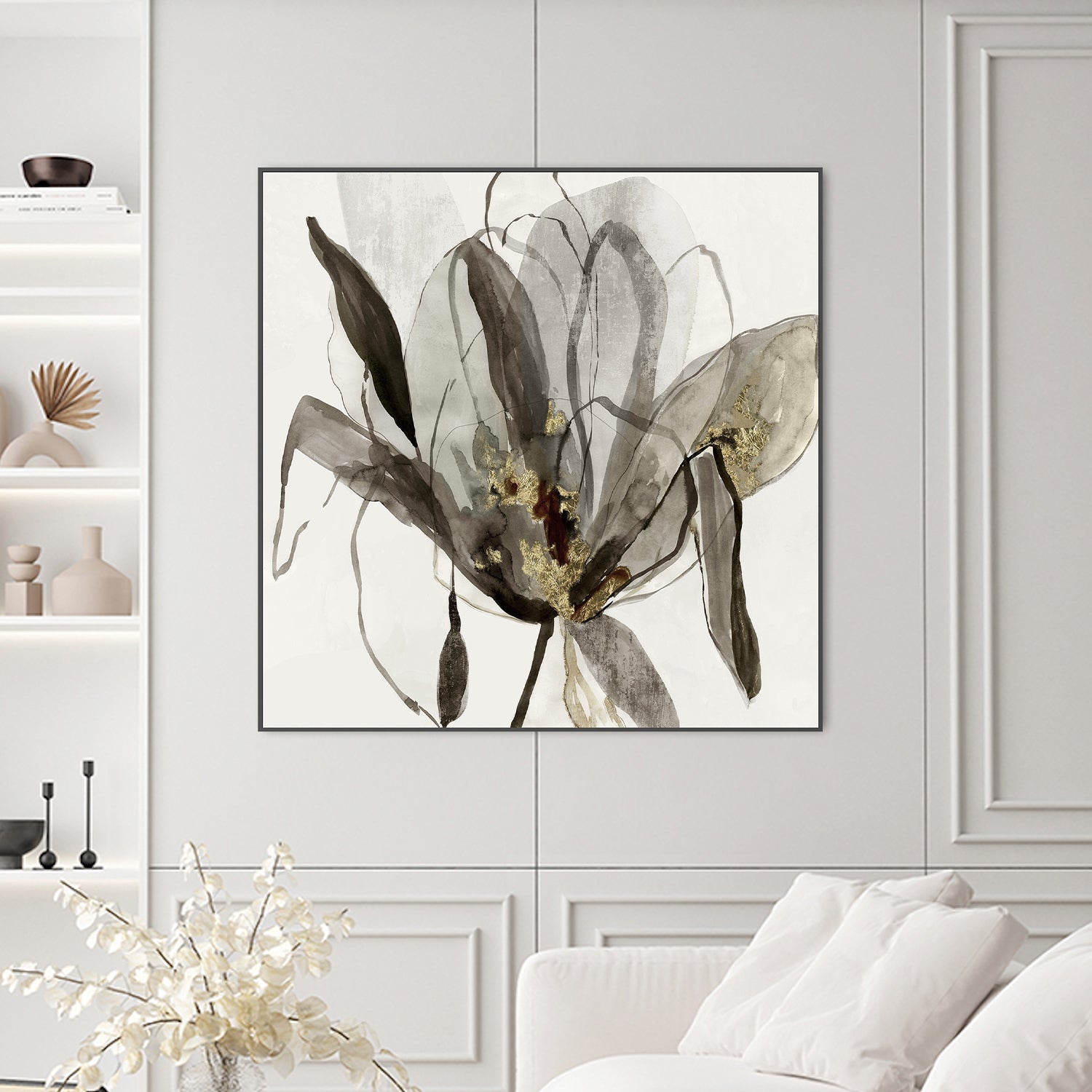 wall-art-print-canvas-poster-framed-Charcoal In Bloom , By Asia Jensen-2