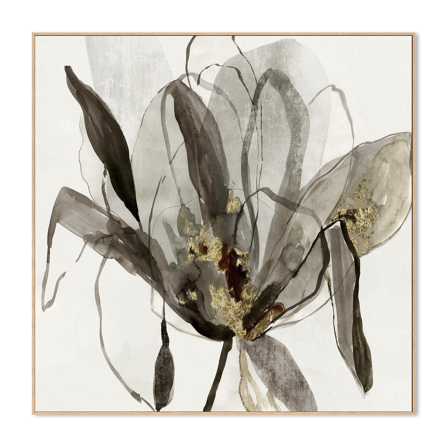 wall-art-print-canvas-poster-framed-Charcoal In Bloom , By Asia Jensen-4