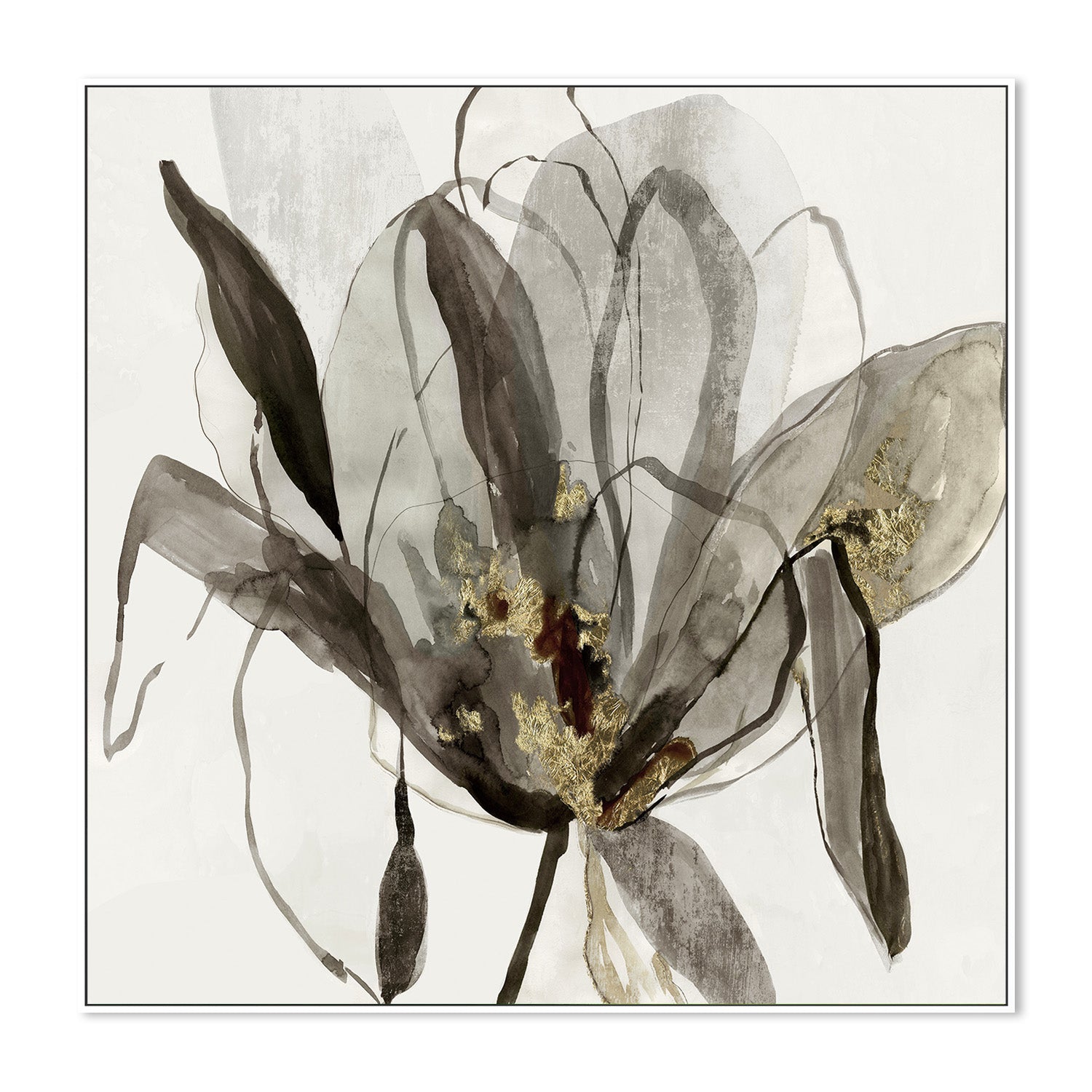wall-art-print-canvas-poster-framed-Charcoal In Bloom , By Asia Jensen-5