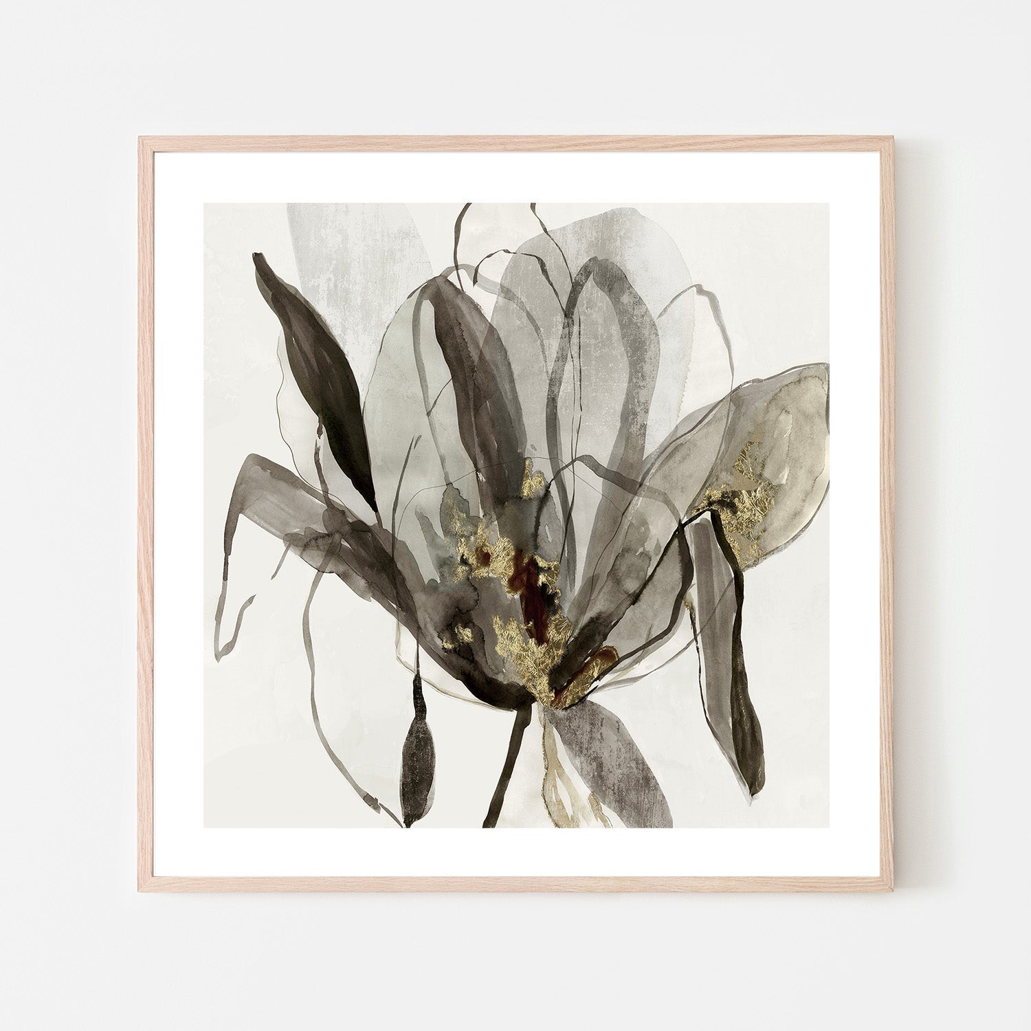wall-art-print-canvas-poster-framed-Charcoal In Bloom , By Asia Jensen-6