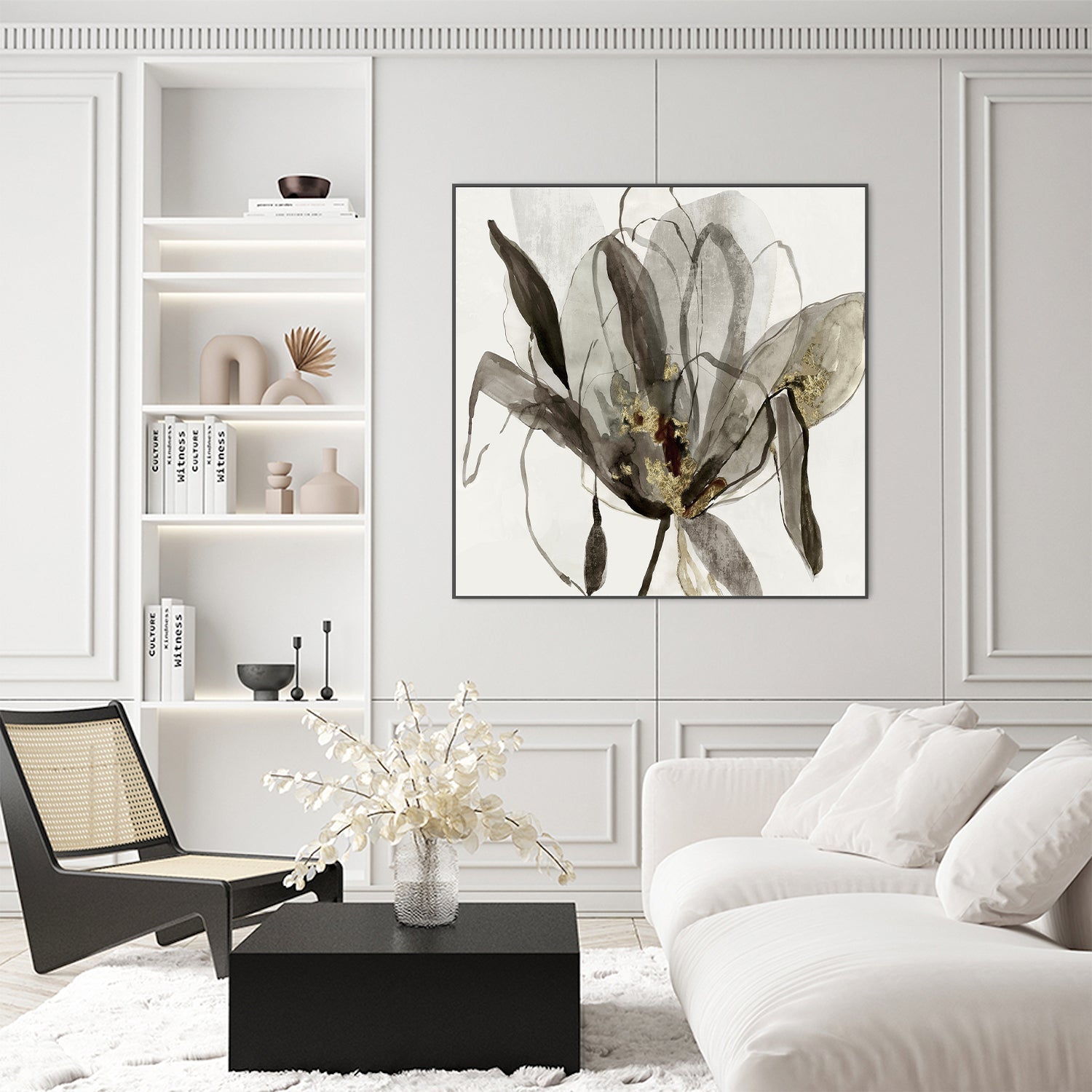 wall-art-print-canvas-poster-framed-Charcoal In Bloom , By Asia Jensen-7