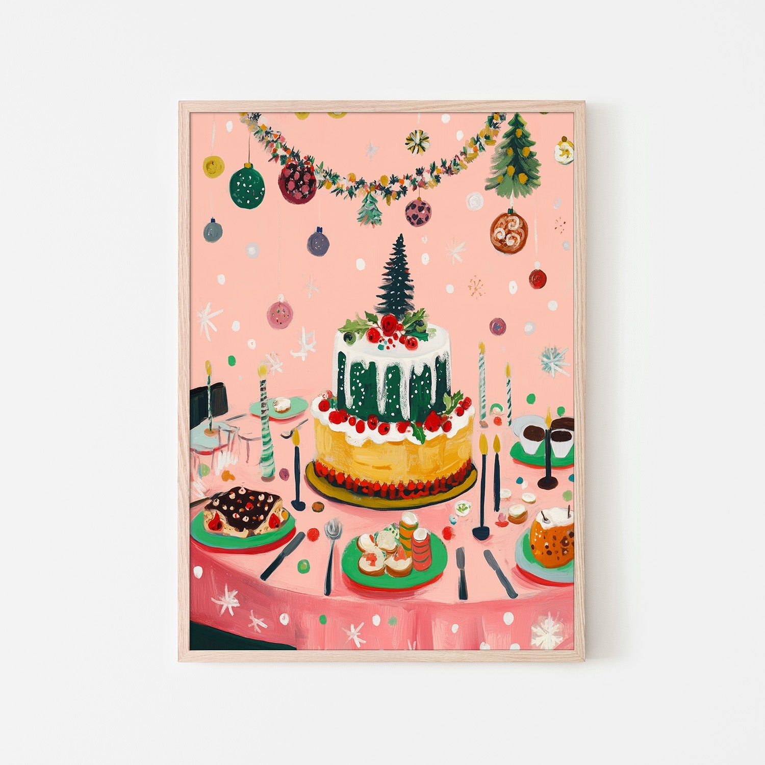 wall-art-print-canvas-poster-framed-Christmas Dinner-6