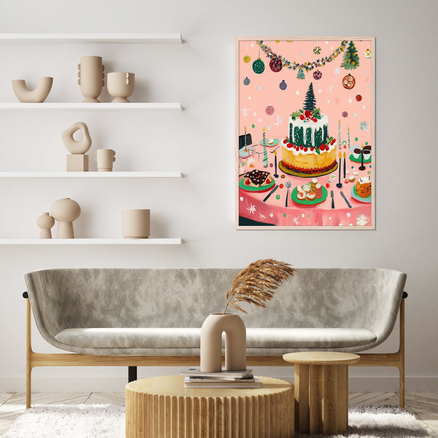 wall-art-print-canvas-poster-framed-Christmas Dinner-8