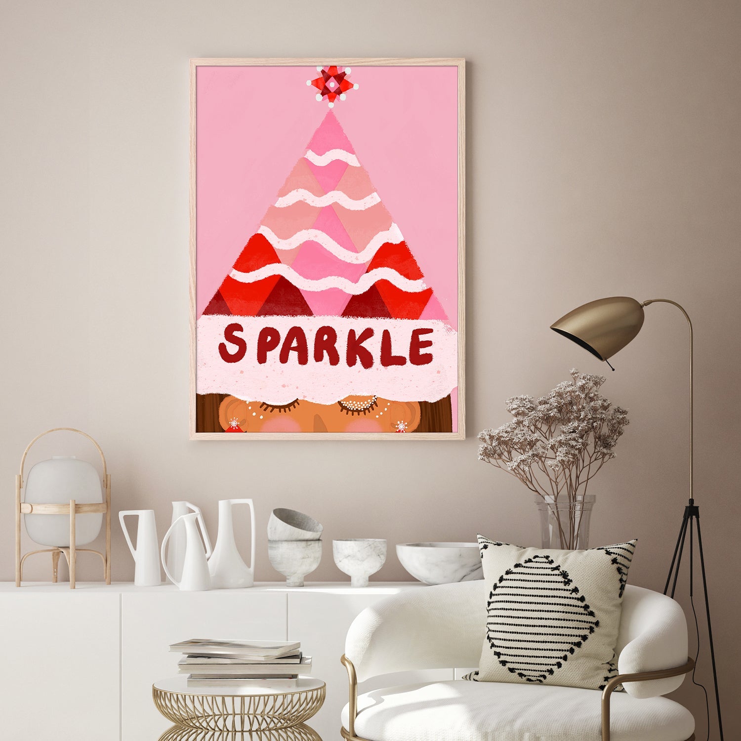 wall-art-print-canvas-poster-framed-Christmas Sparkle-8