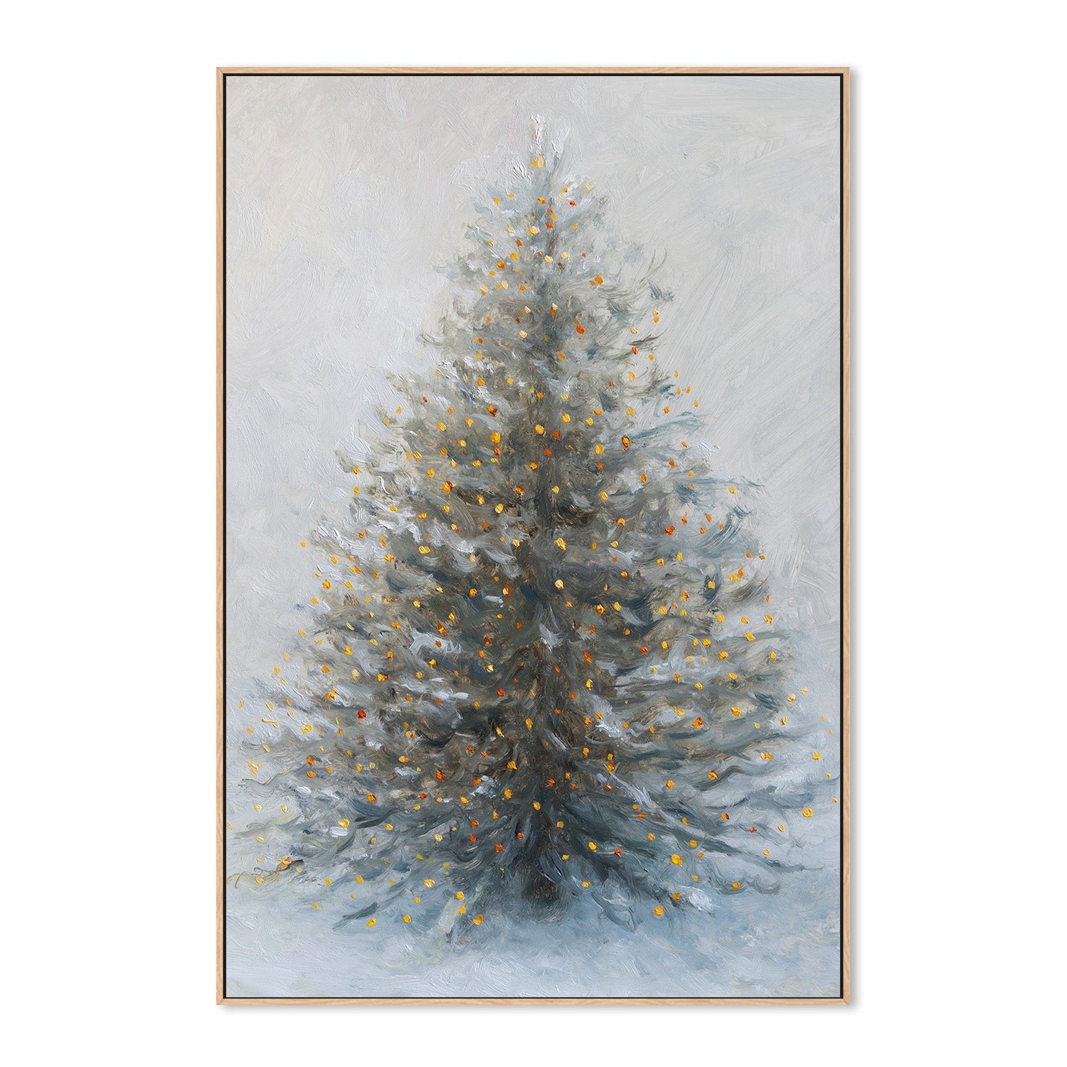 wall-art-print-canvas-poster-framed-Christmas Tree In Snow-4