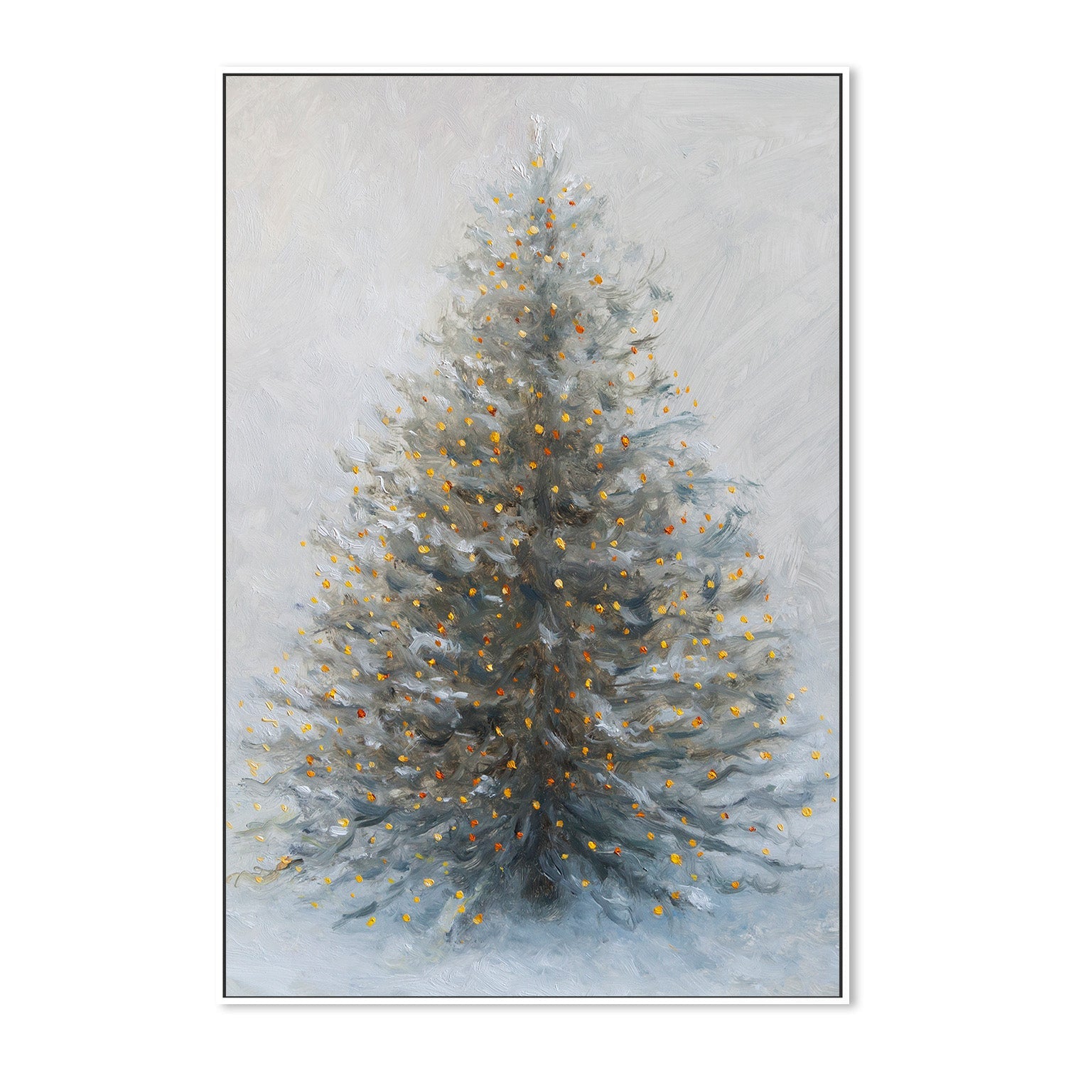 wall-art-print-canvas-poster-framed-Christmas Tree In Snow-5