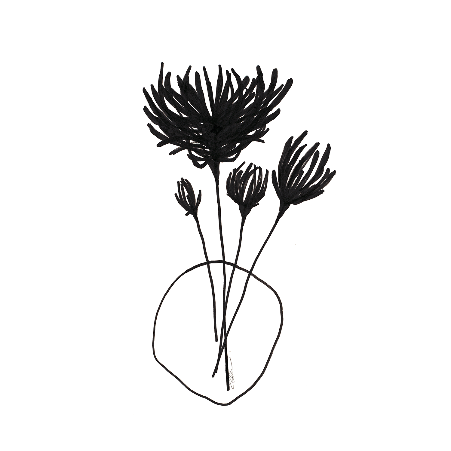 wall-art-print-canvas-poster-framed-Chrysanthemums , By Filippoloco-1