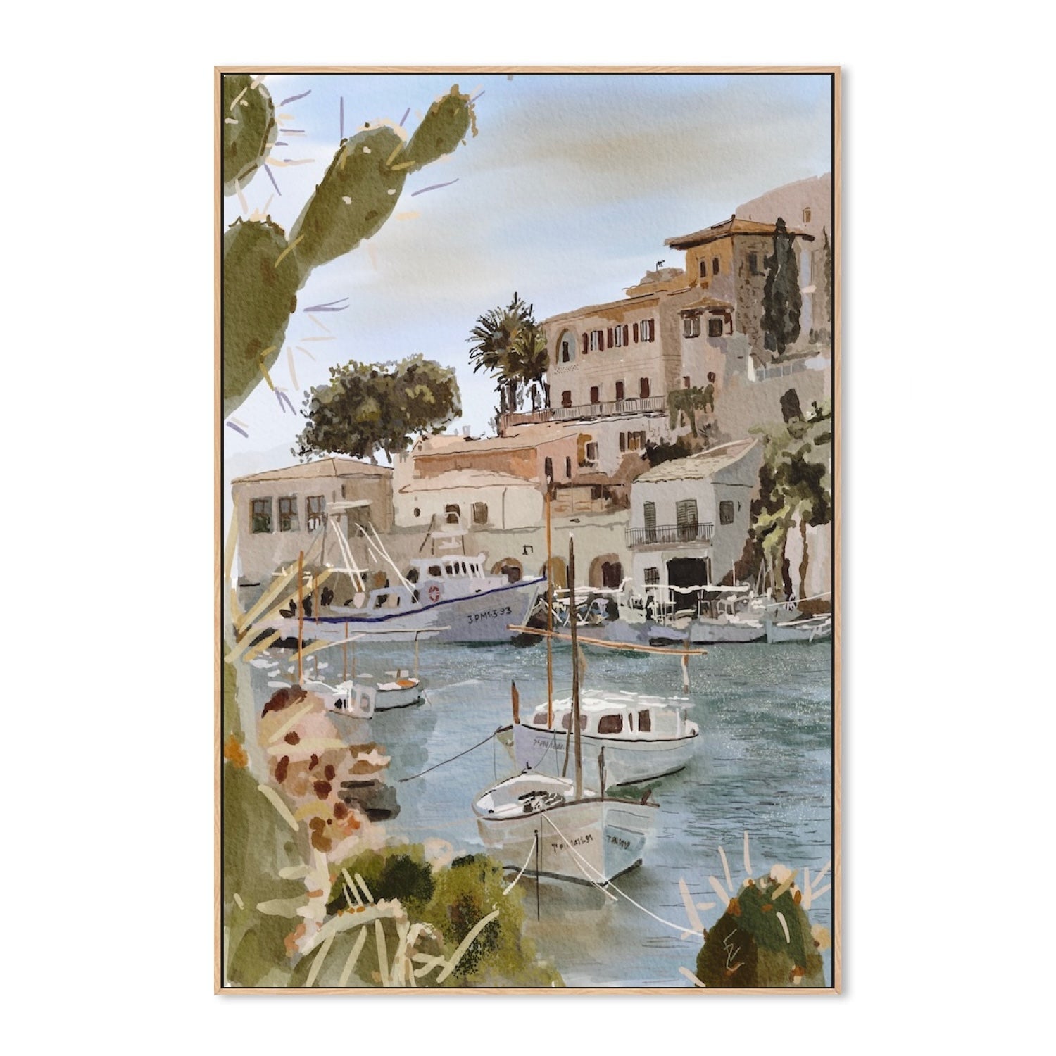 wall-art-print-canvas-poster-framed-Cicadas paradise-3