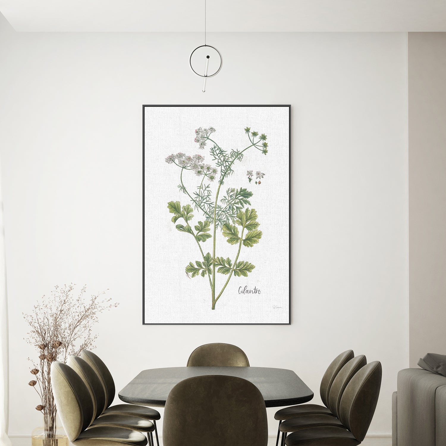 wall-art-print-canvas-poster-framed-Cilantro Cottage Herbs, Style C , By Sue Schlabach-2